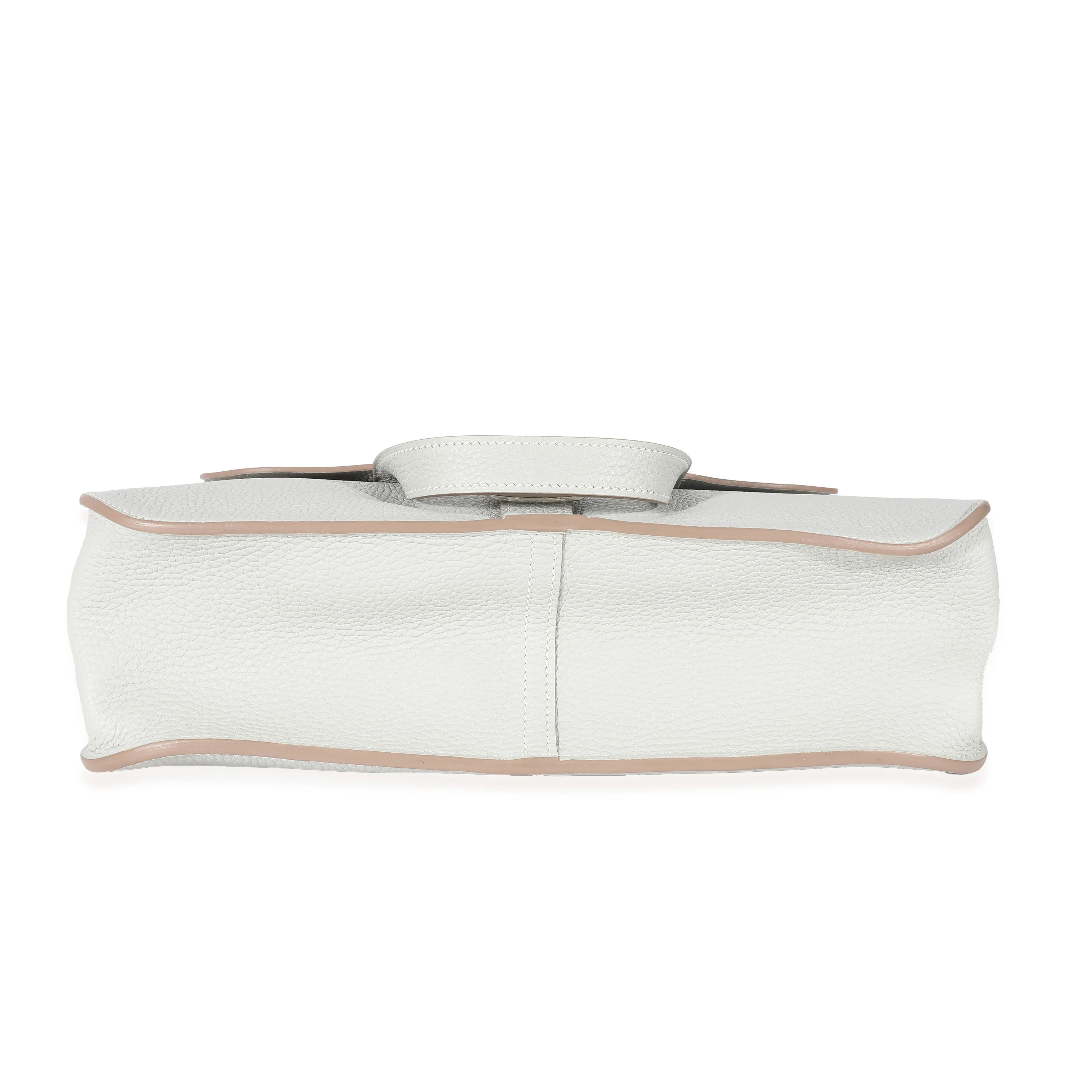 Hermès Taurillon Clemence Gris Perle Halzan 31 PHW - Image 4