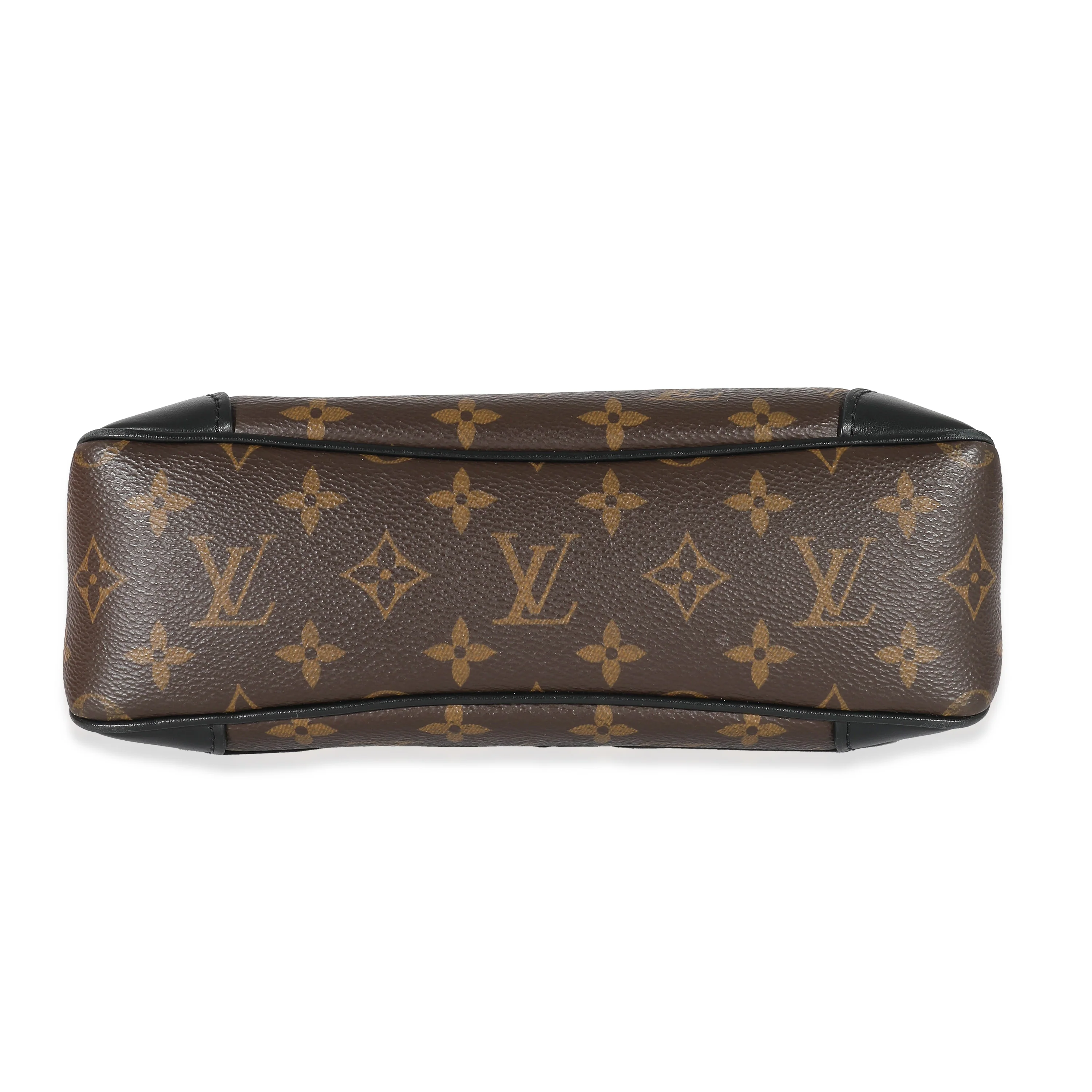 Louis Vuitton Black Leather Monogram Canvas Odeon PM - Image 4