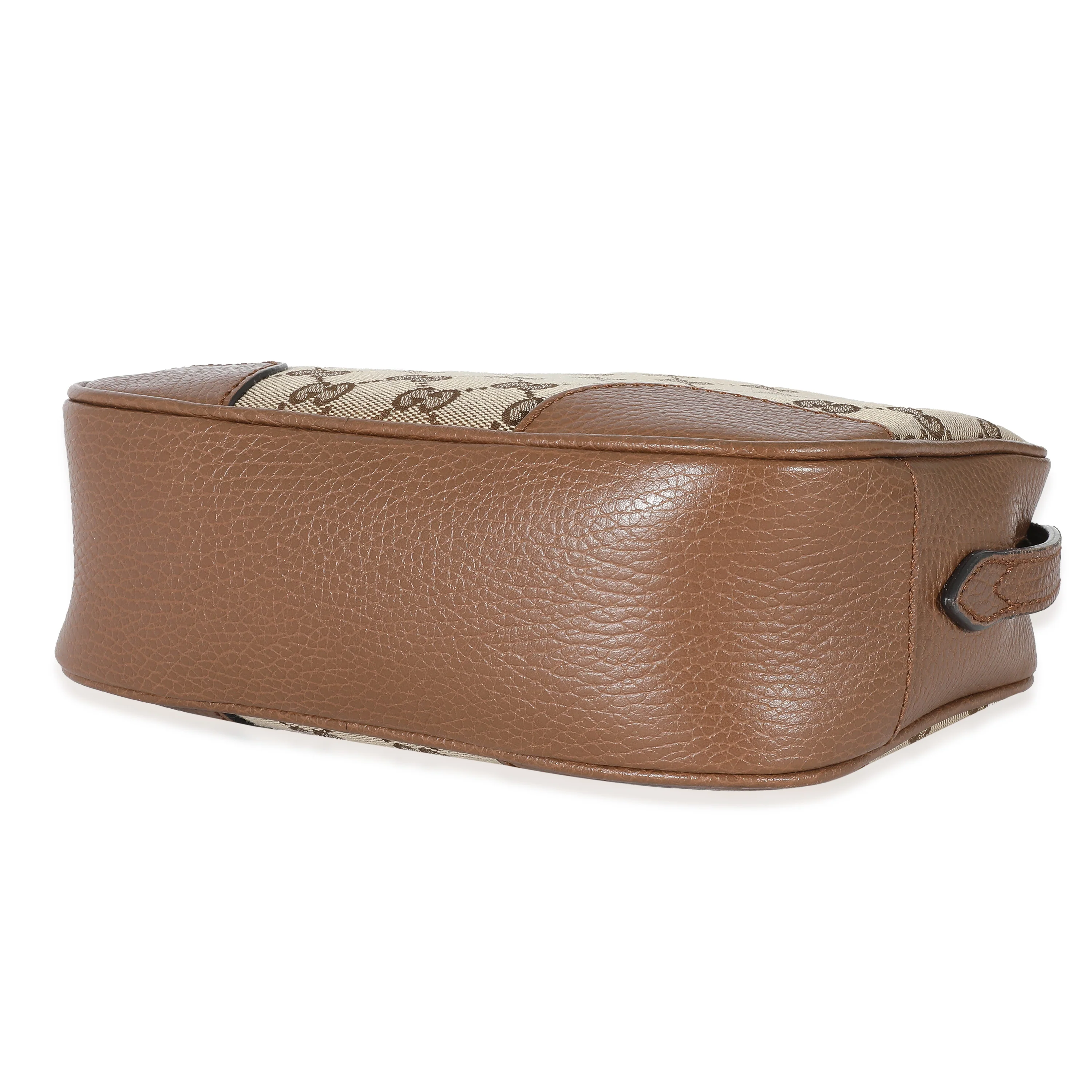 Gucci Brown GG Canvas & Brown Leather Mini Bree Messenger Bag - Image 6