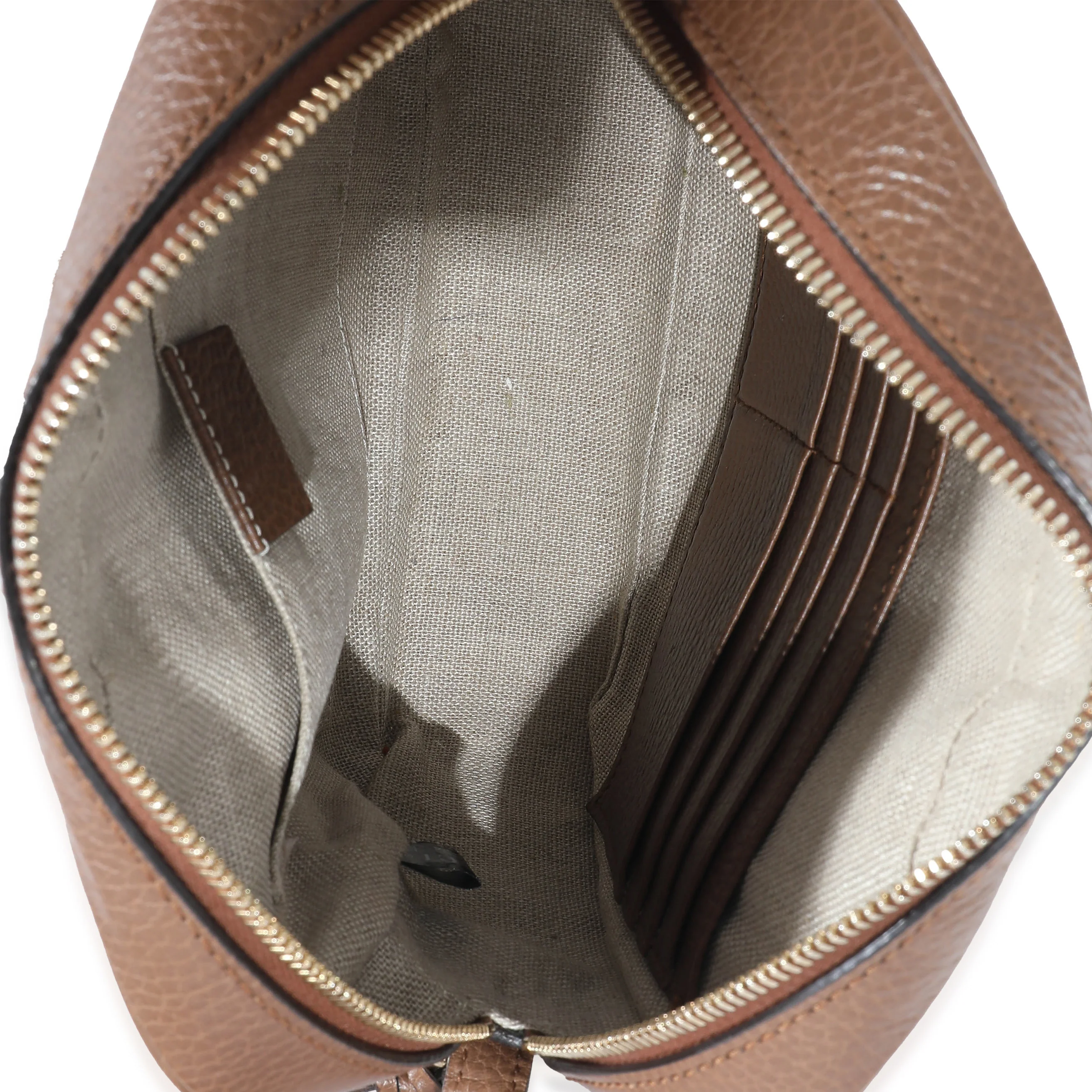 Gucci Brown GG Canvas & Brown Leather Mini Bree Messenger Bag - Image 8