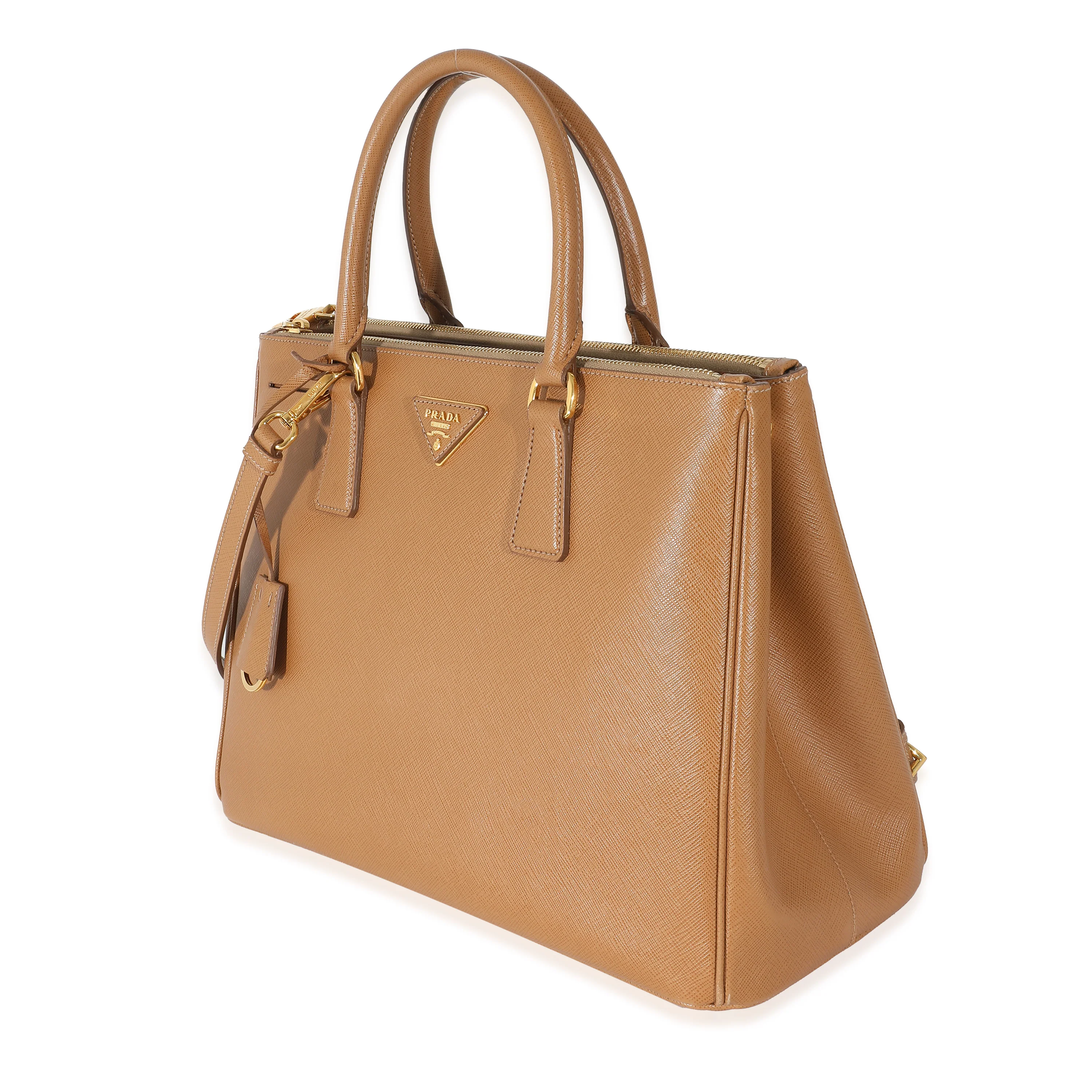Prada Beige Saffiano Leather Medium Galleria - Image 2