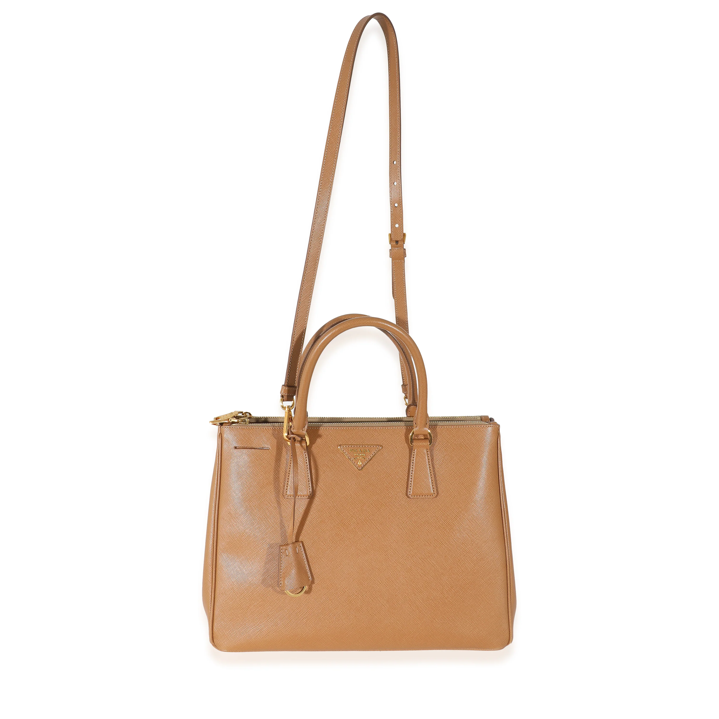 Prada Beige Saffiano Leather Medium Galleria - Image 3