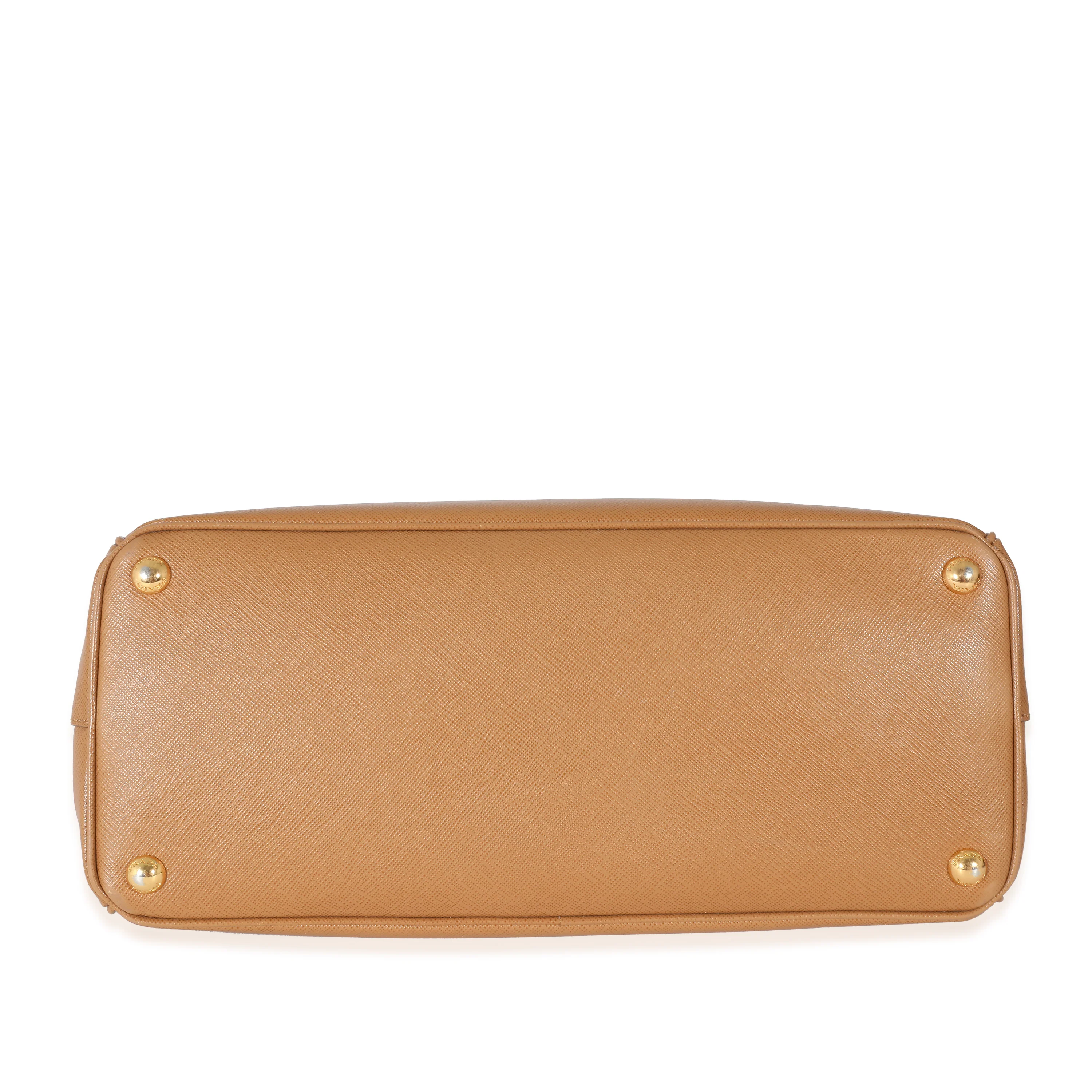 Prada Beige Saffiano Leather Medium Galleria - Image 4