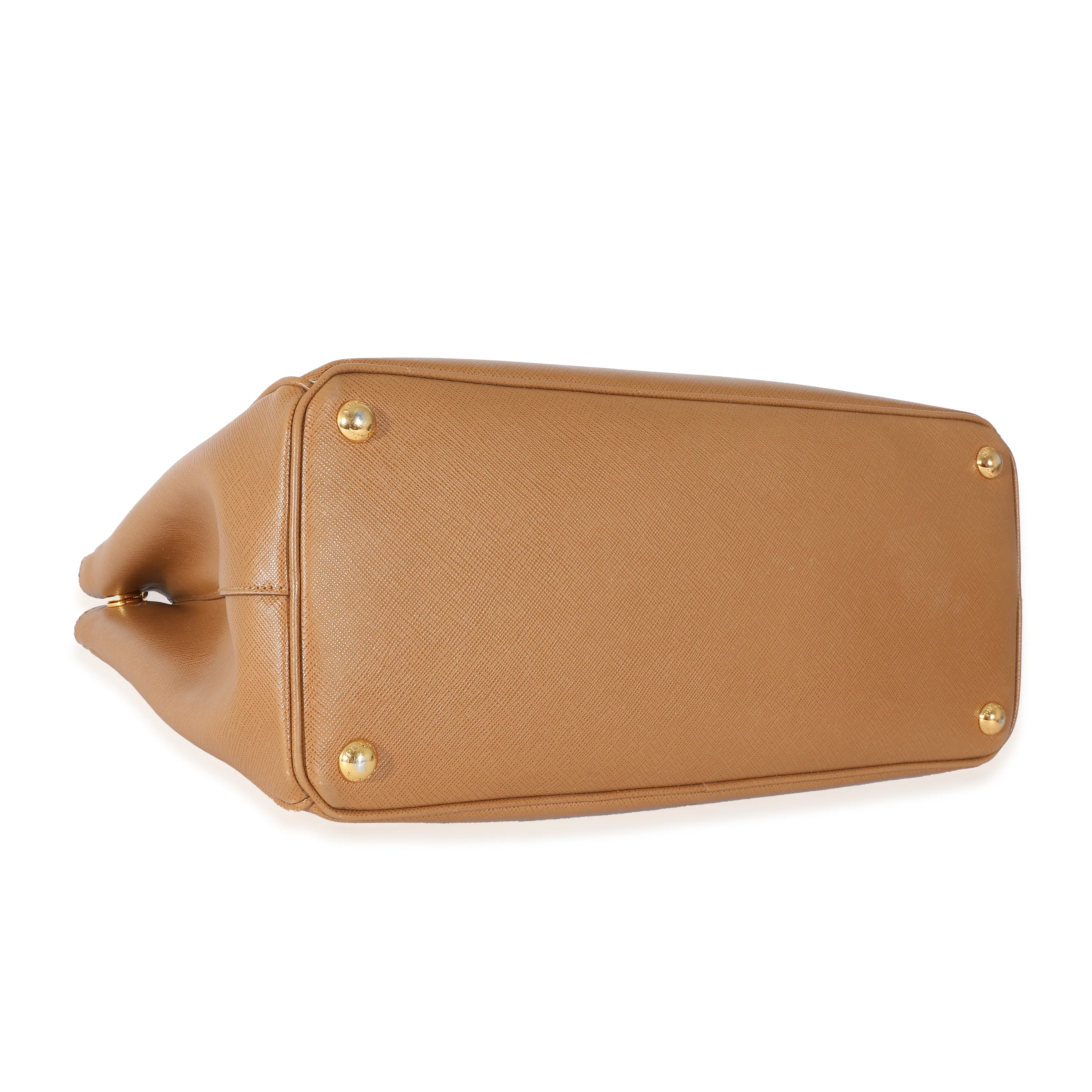 Prada Beige Saffiano Leather Medium Galleria - Image 5