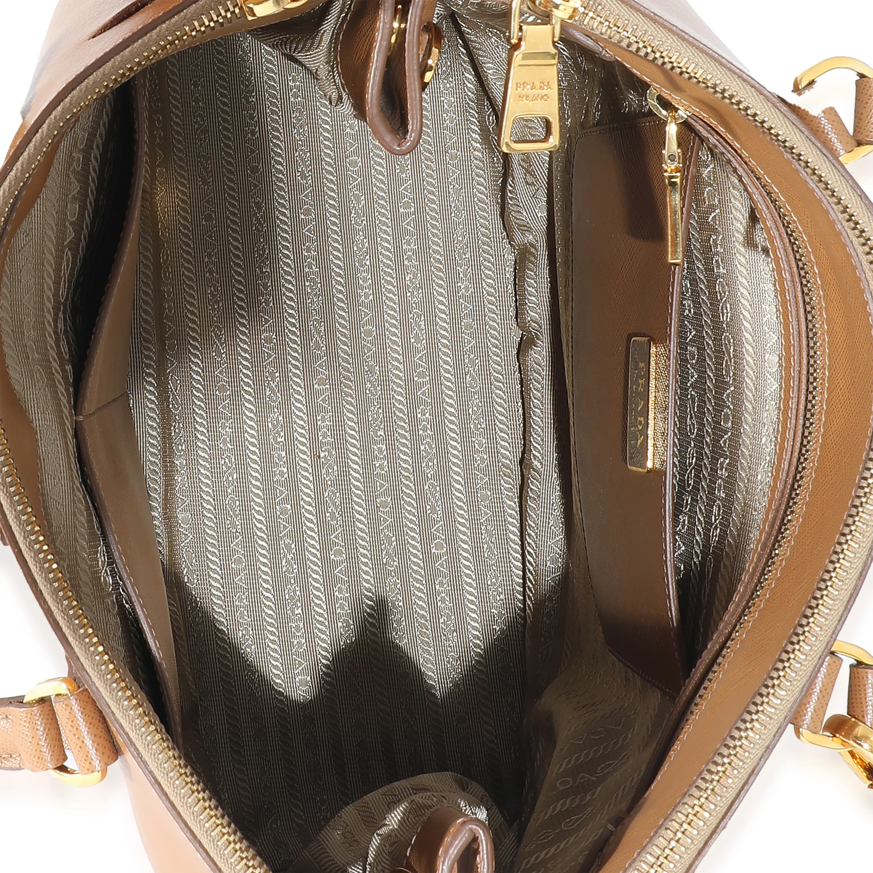 Prada Beige Saffiano Leather Medium Galleria - Image 7