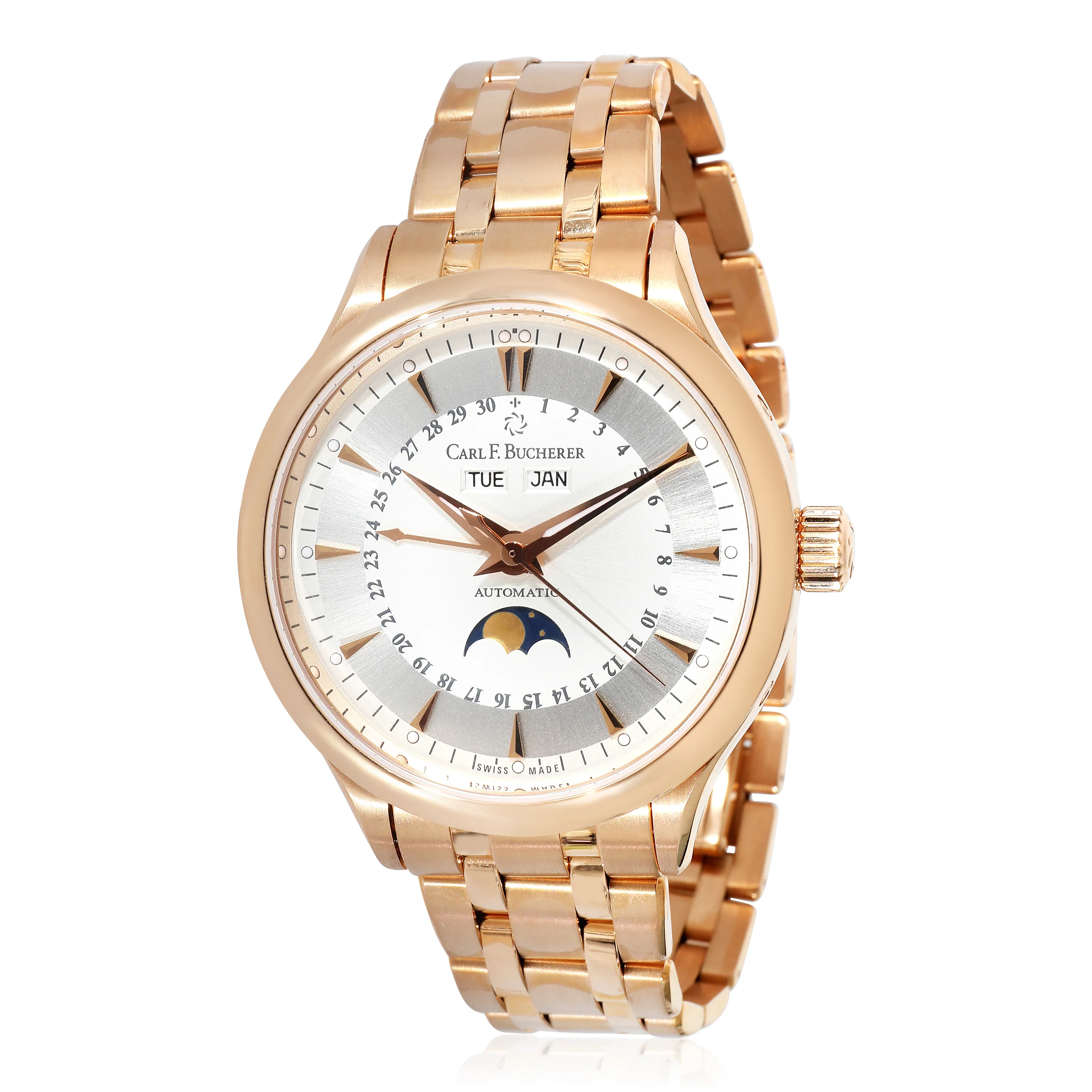 Manero Moonphase 10909.03A Mens Watch in 18k Rose Gold