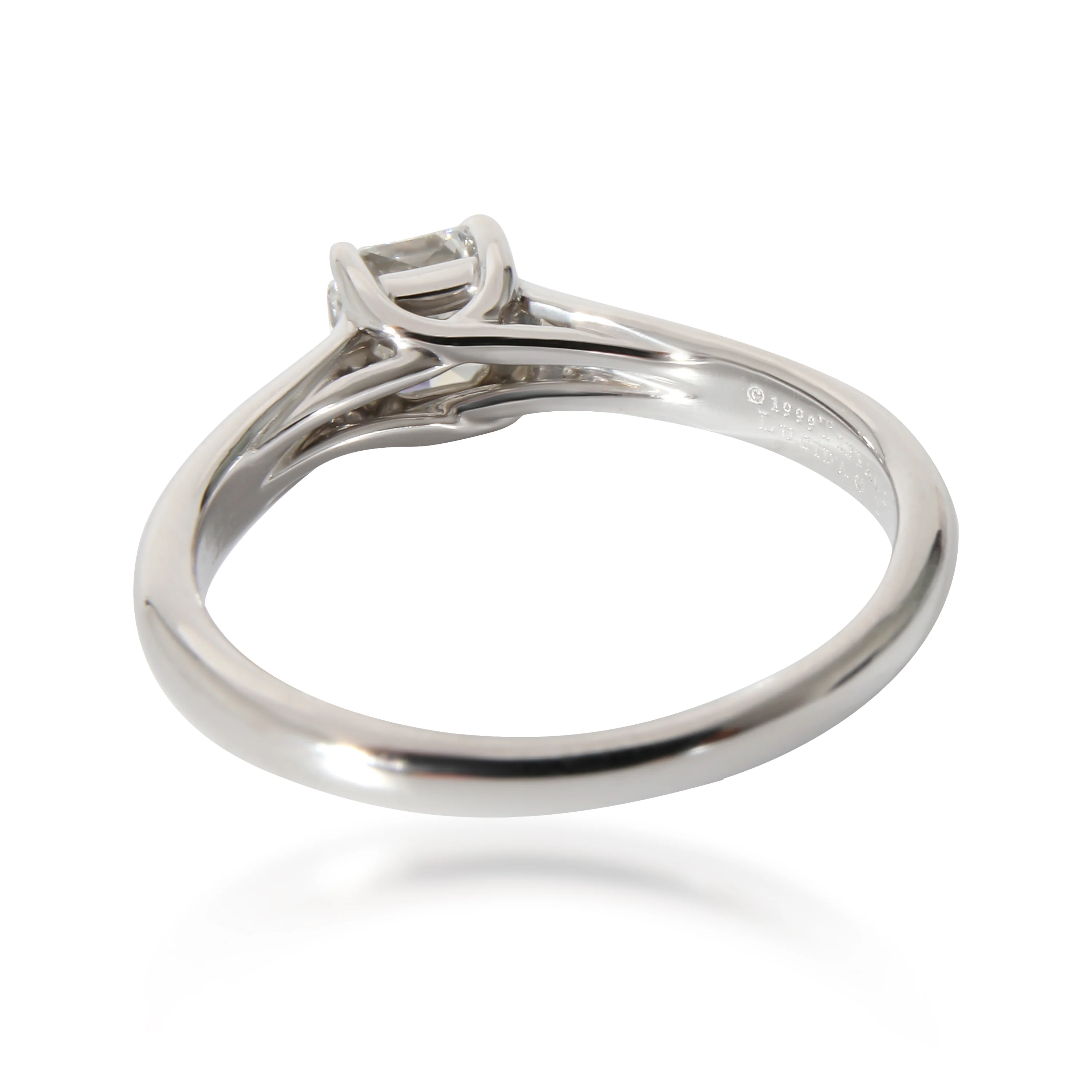 Lucida Diamond Engagement Ring in Platinum E VS2 0.52 CTW - Image 3