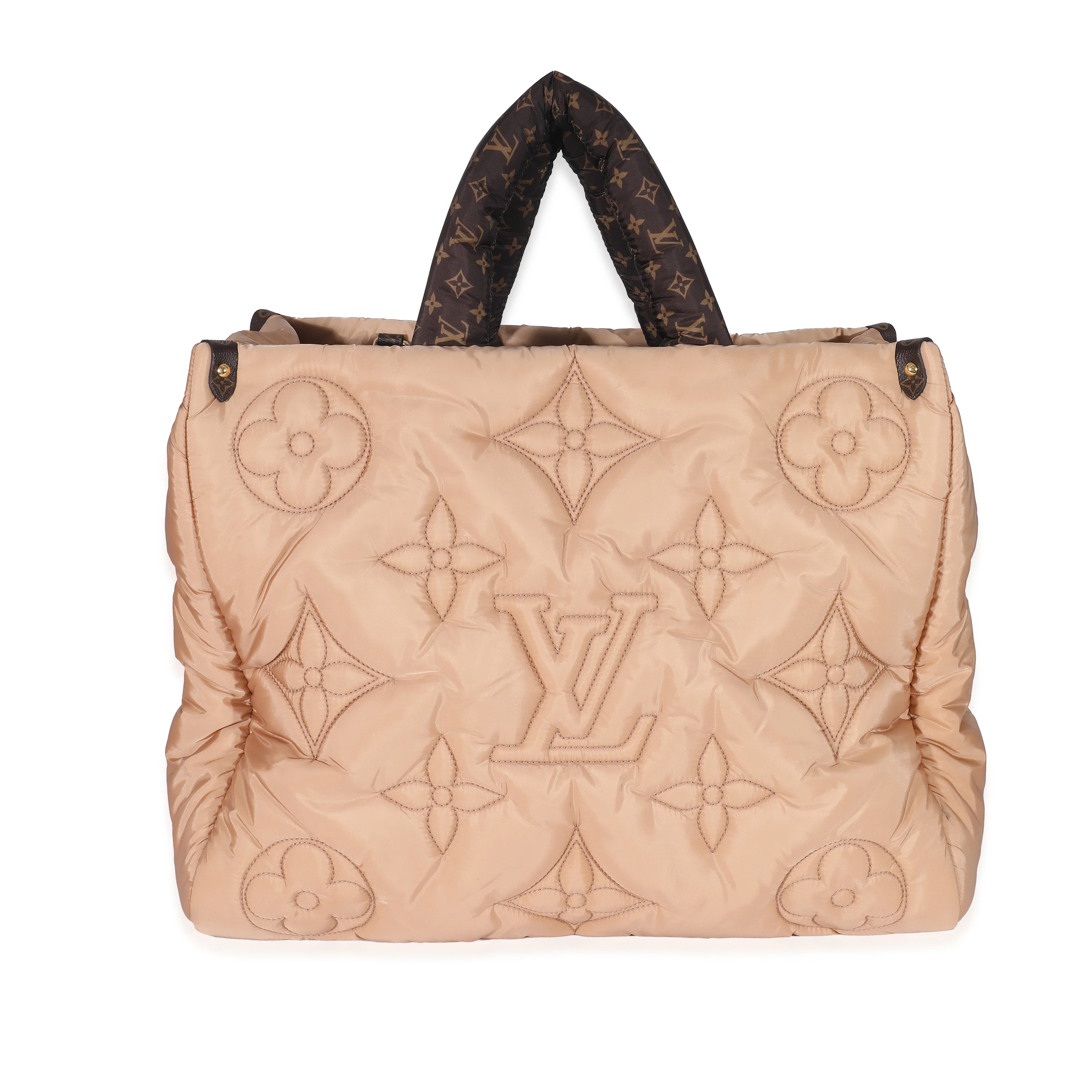 Louis Vuitton Beige Econyl Nylon Monogram Pillow Giant Onthego GM