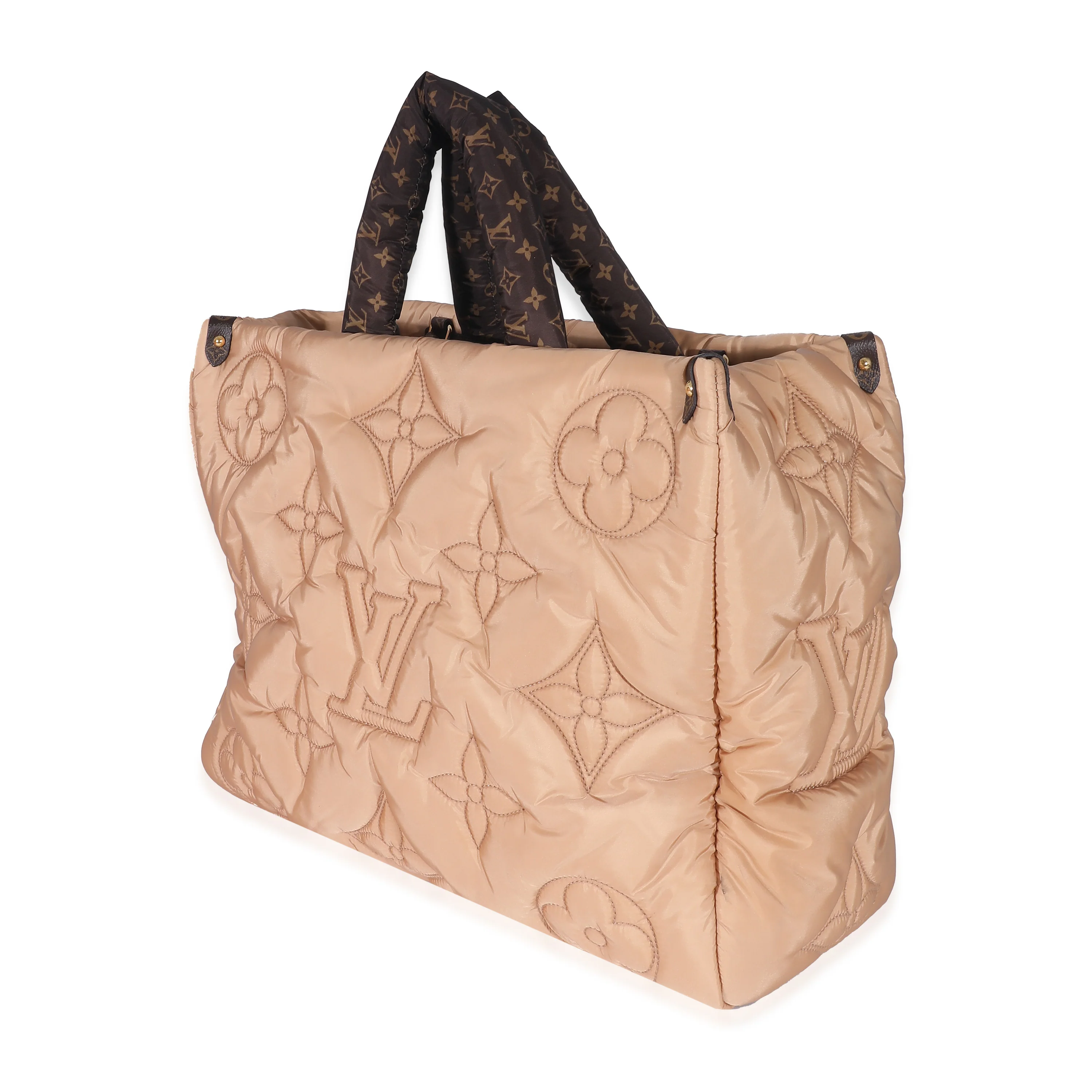 Louis Vuitton Beige Econyl Nylon Monogram Pillow Giant Onthego GM - Image 2