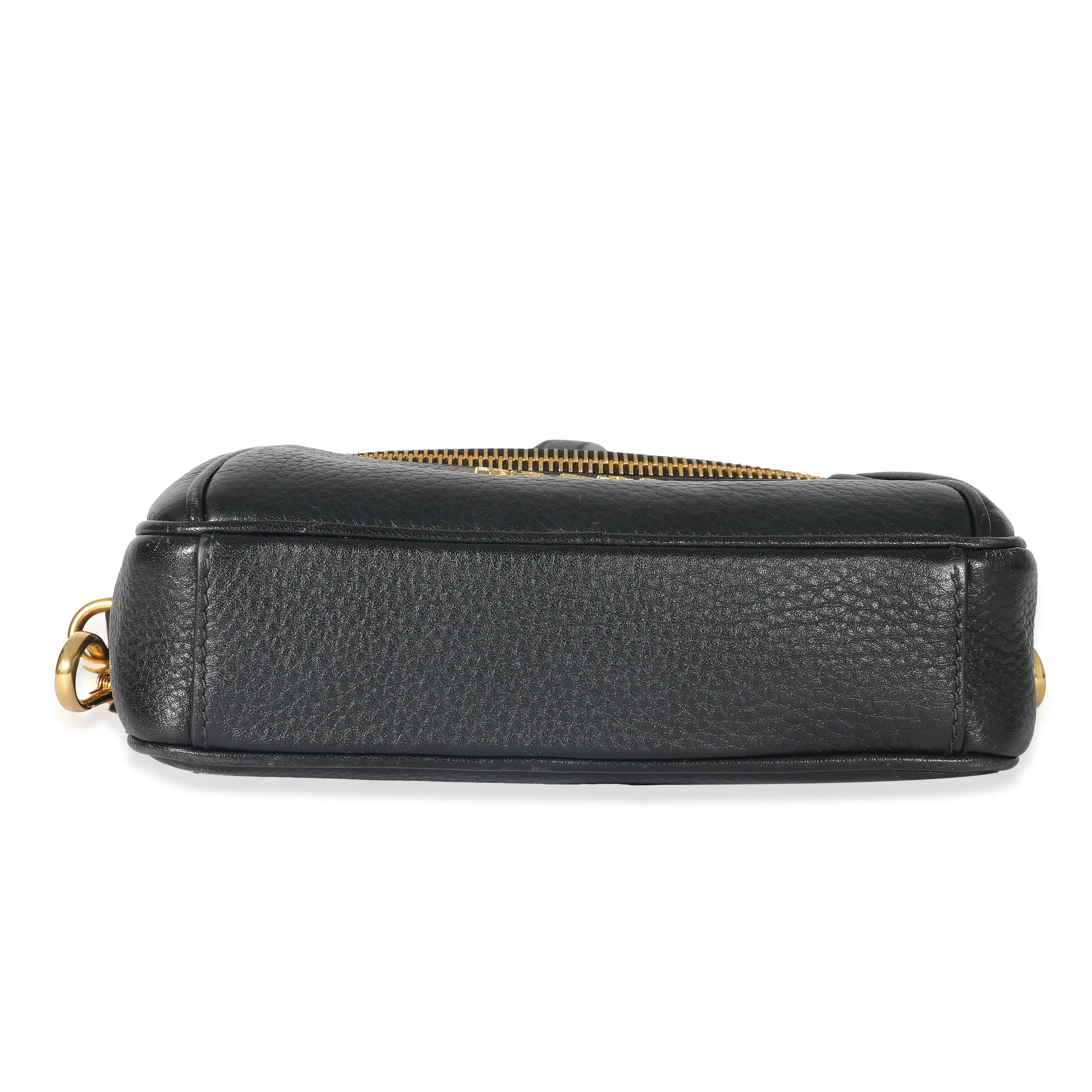 Prada Black Vitello Daino Convertible Belt Bag - Image 5