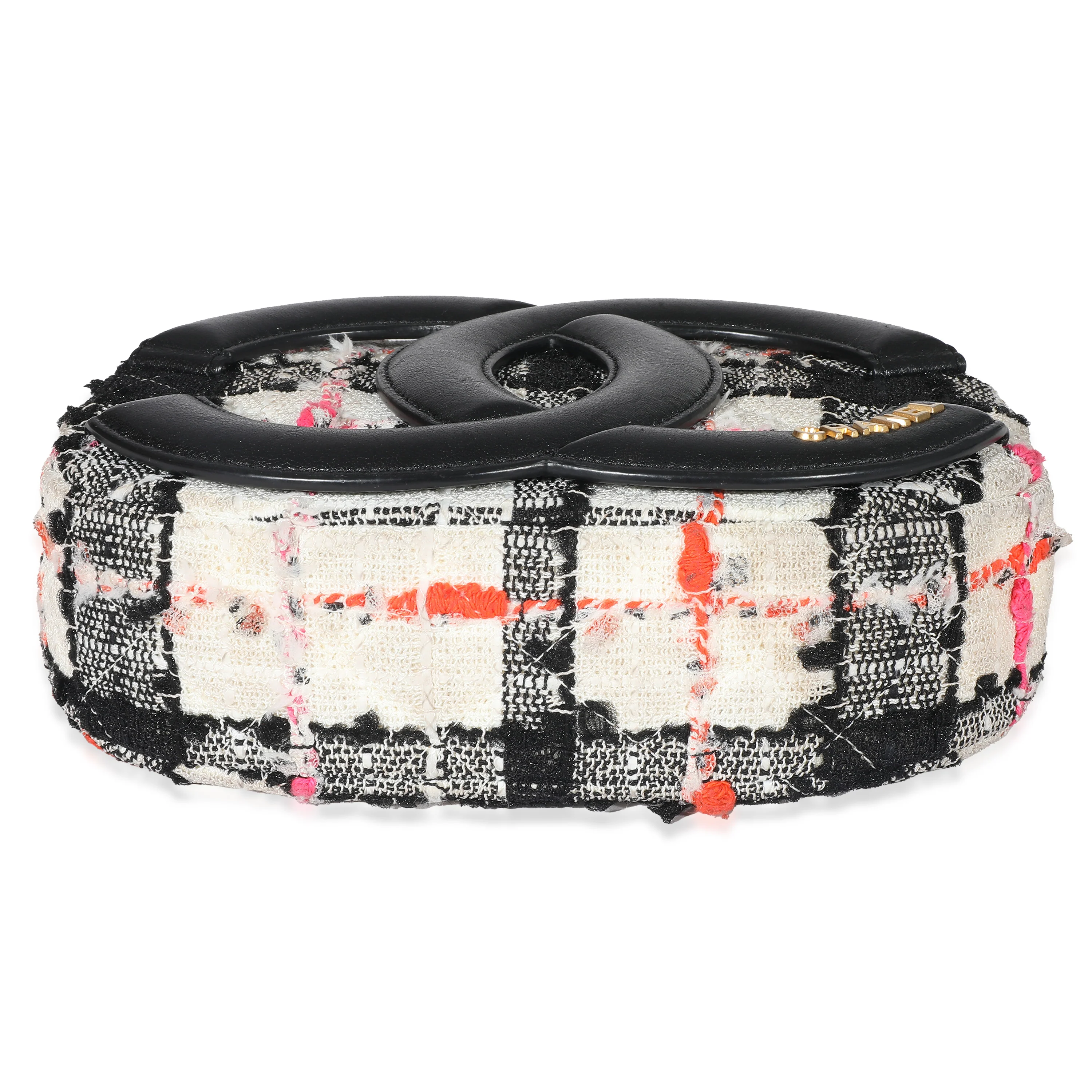 Chanel Black White Quilted Tweed Coco Midnight Camera Case - Image 5