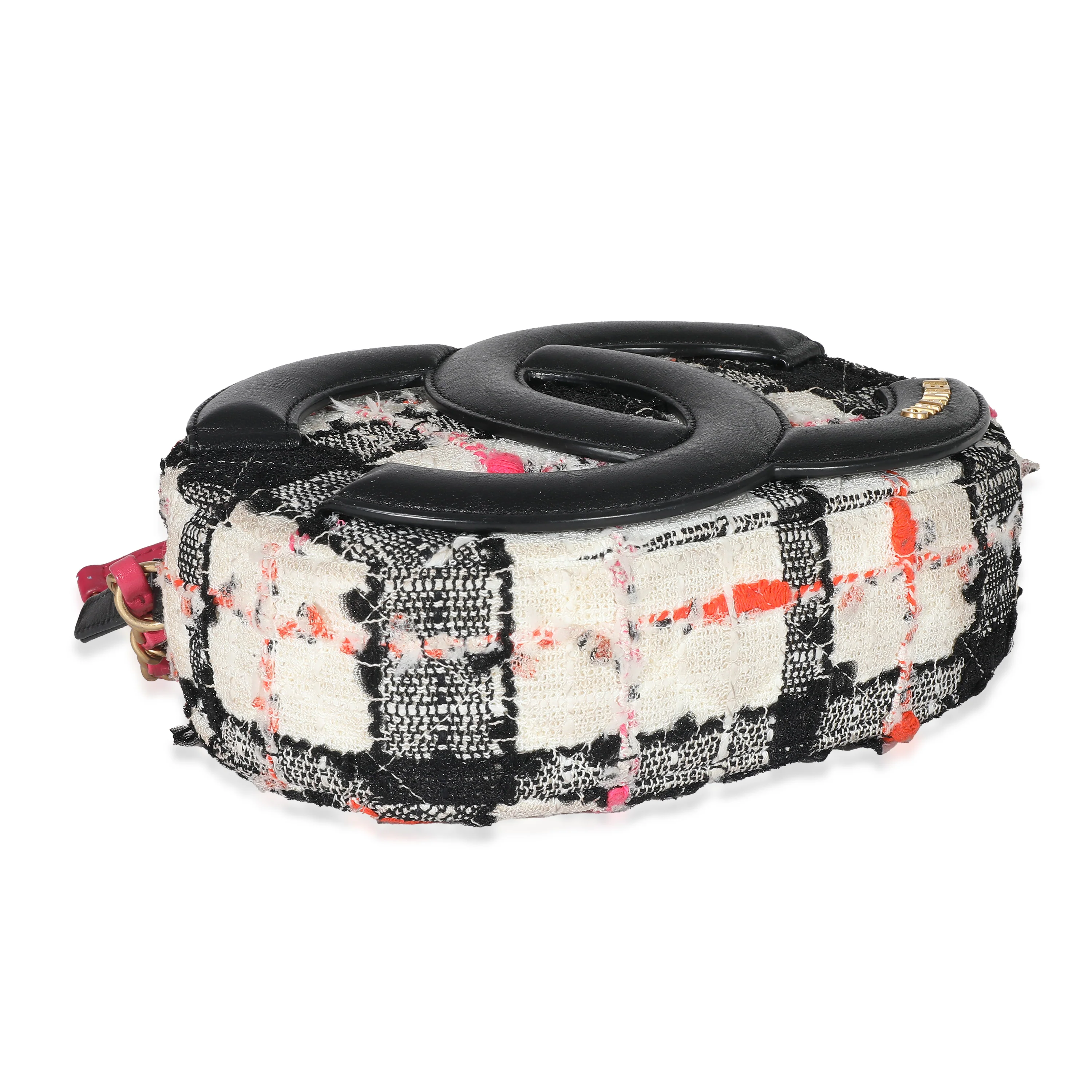 Chanel Black White Quilted Tweed Coco Midnight Camera Case - Image 7