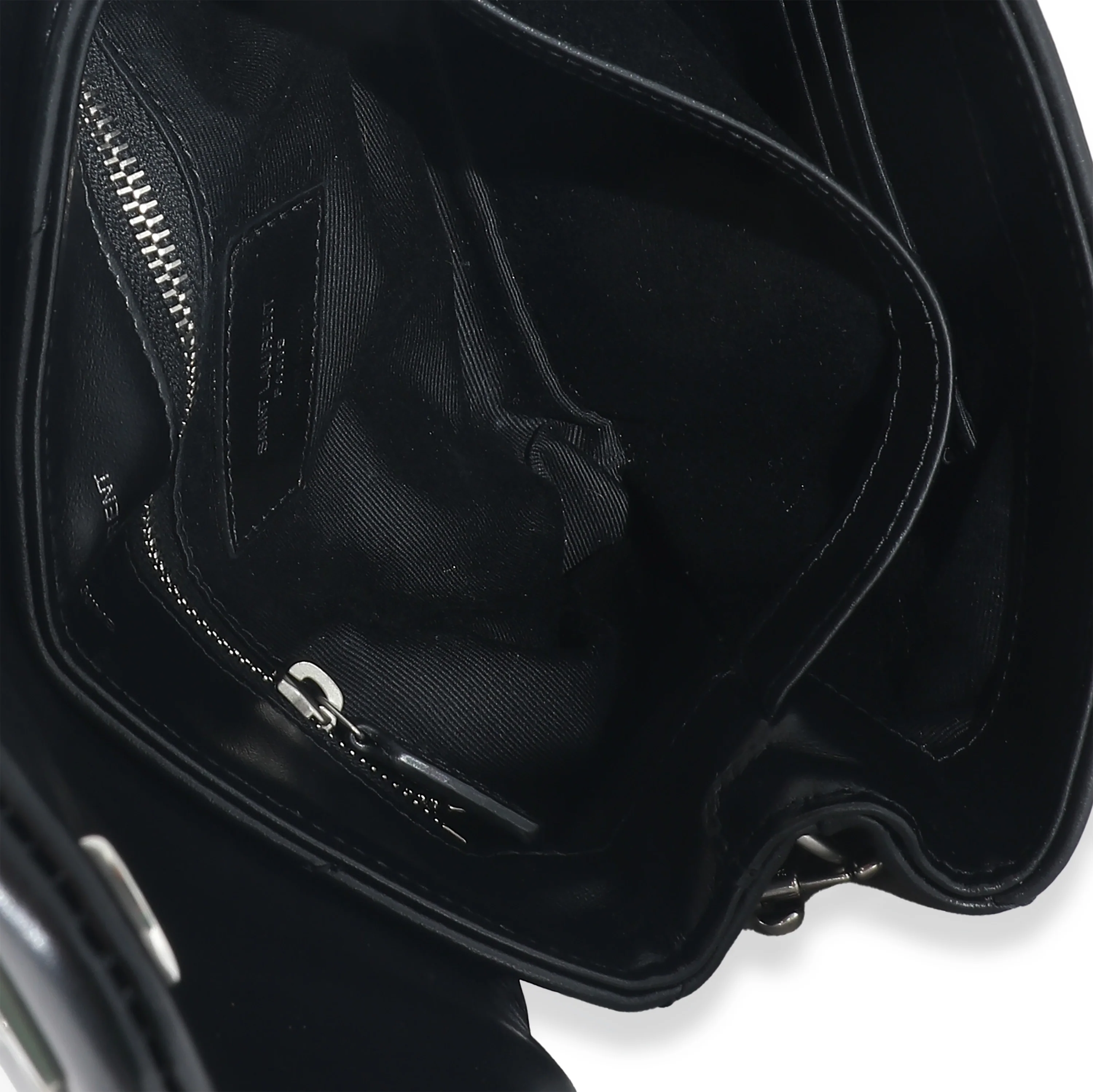 Saint Laurent Black Matelassé Leather Loulou Toy Bag - Image 8