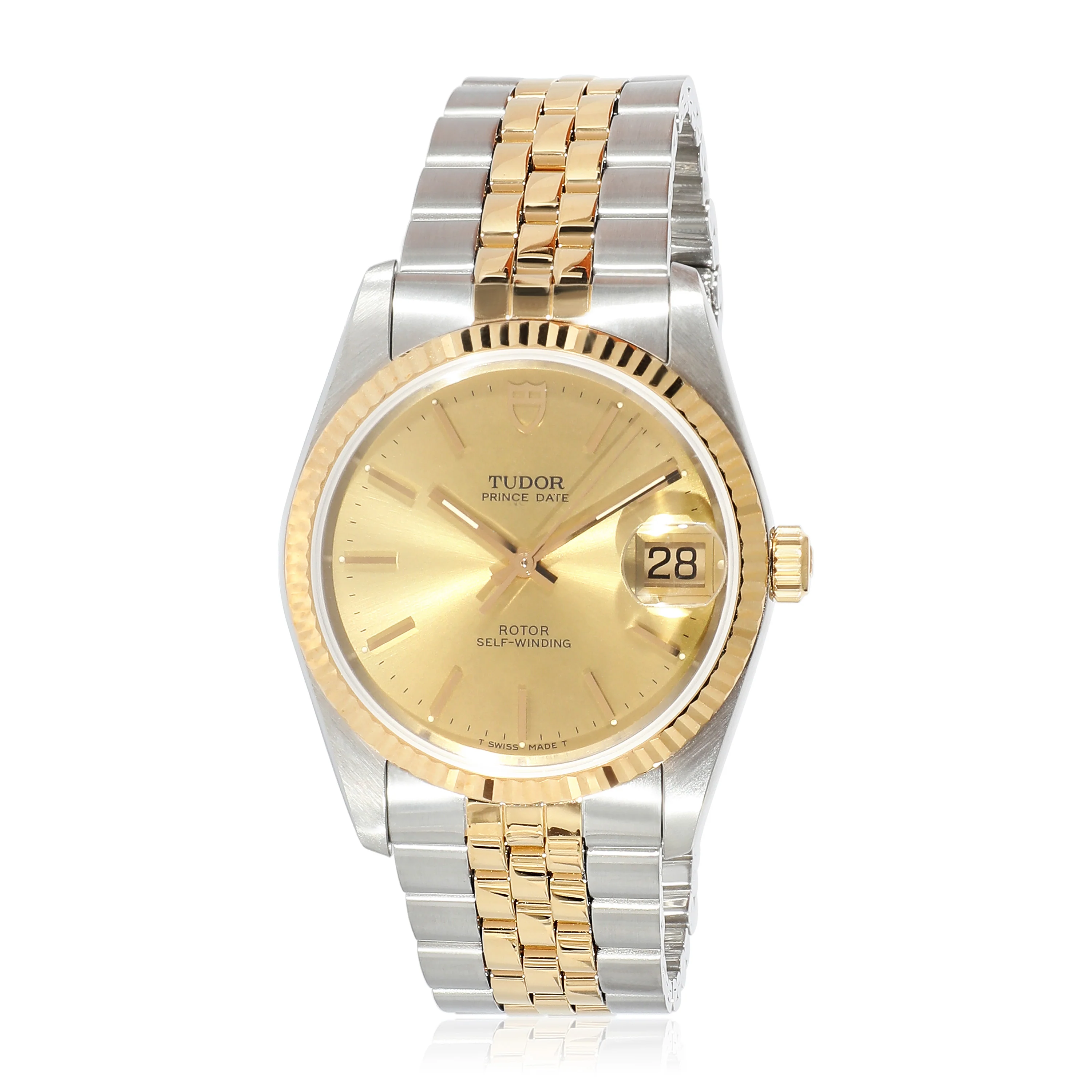 Tudor Prince Date 74033 Mens Watch in 18kt Stainless Steel/Yellow Gold - Image 5