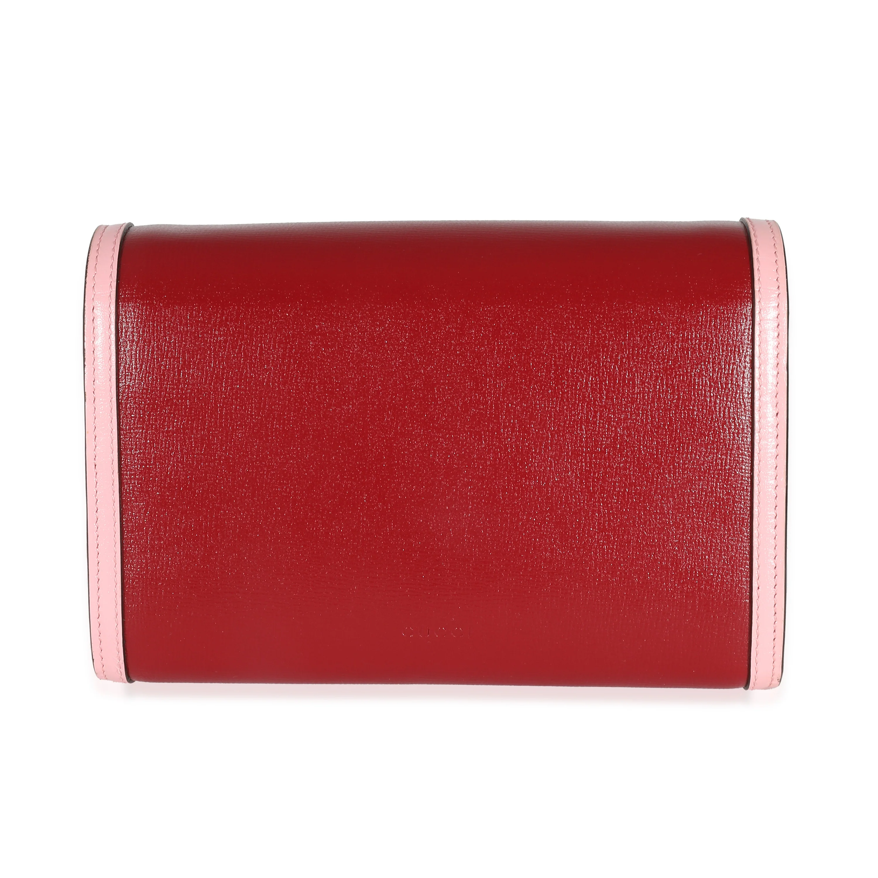 Pink White Leather Dionysus Chain Wallet - Image 5