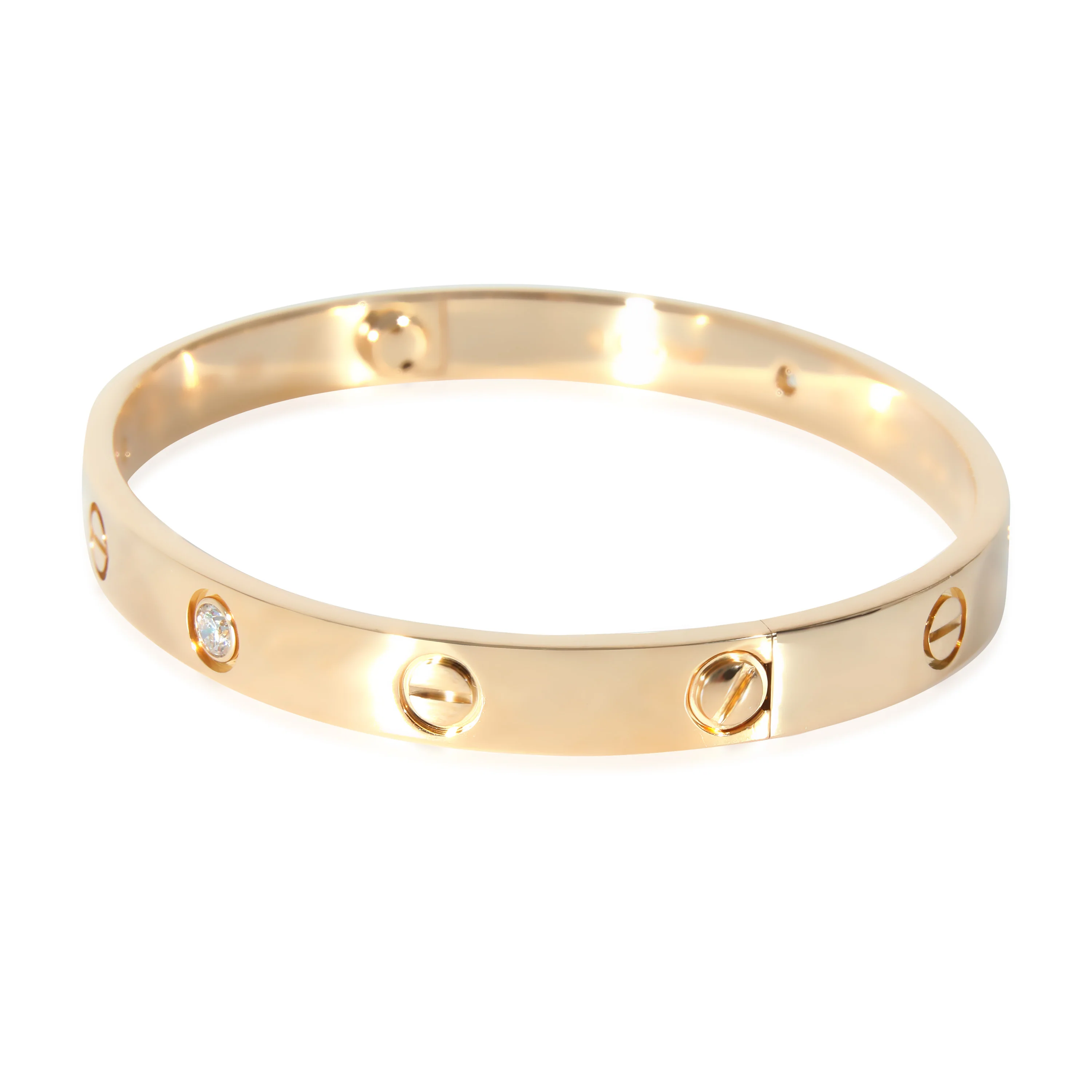 Cartier Love Diamond Bracelet in 18k Yellow Gold 0.42 CTW - Image 2