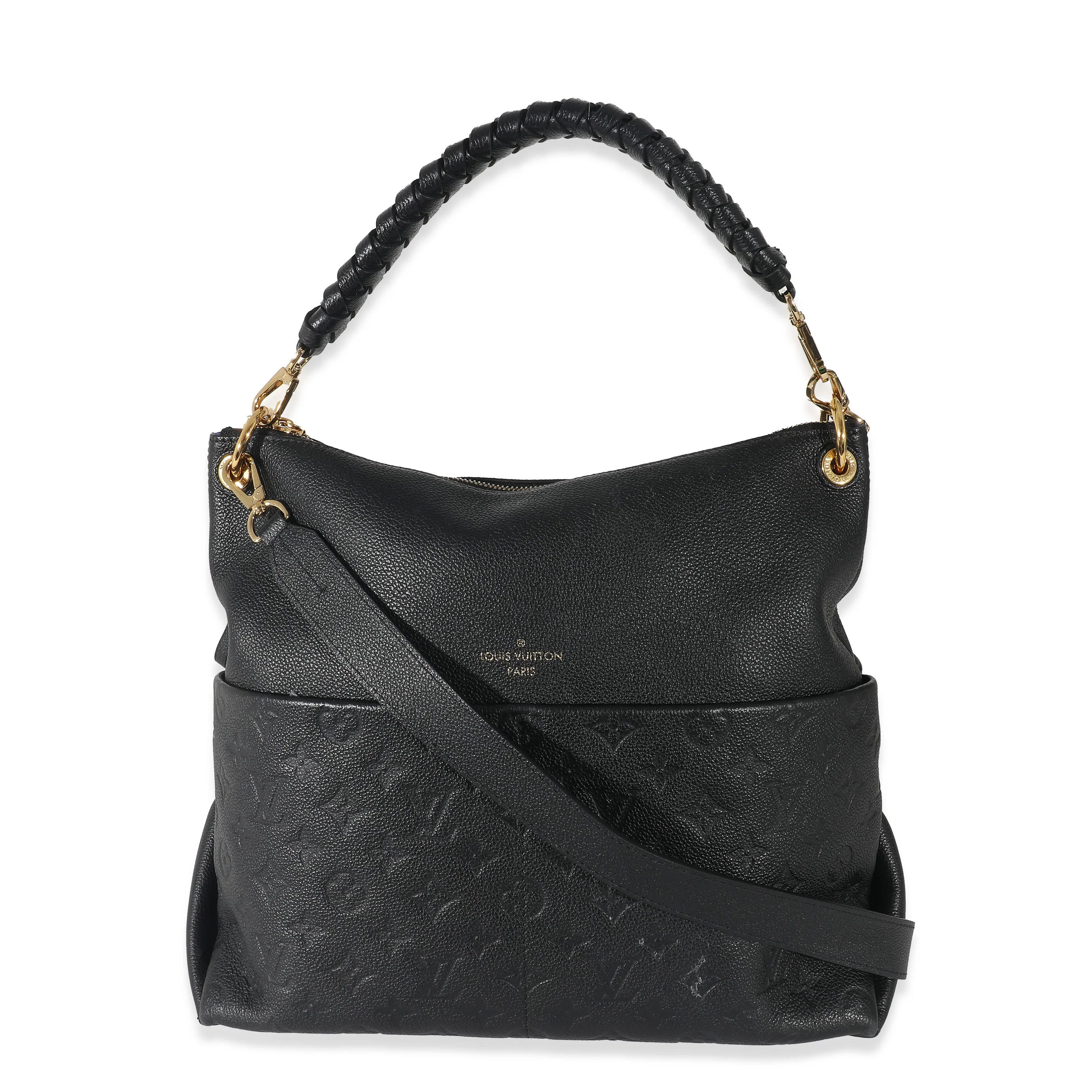 Louis Vuitton Black Monogram Empreinte Maida Hobo - Image 3