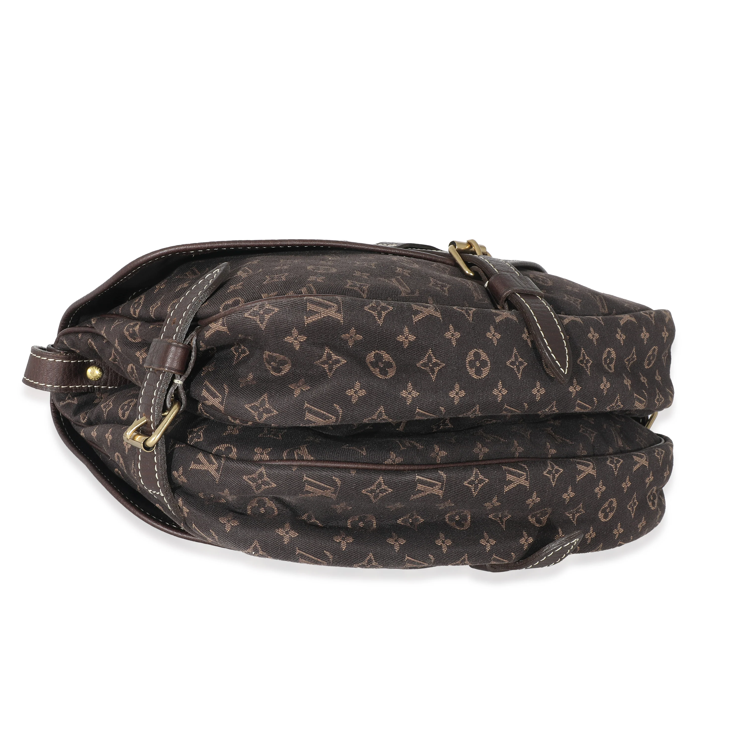 Louis Vuitton Ebene Monogram Canvas Mini Lin Saumur 26 - Image 6