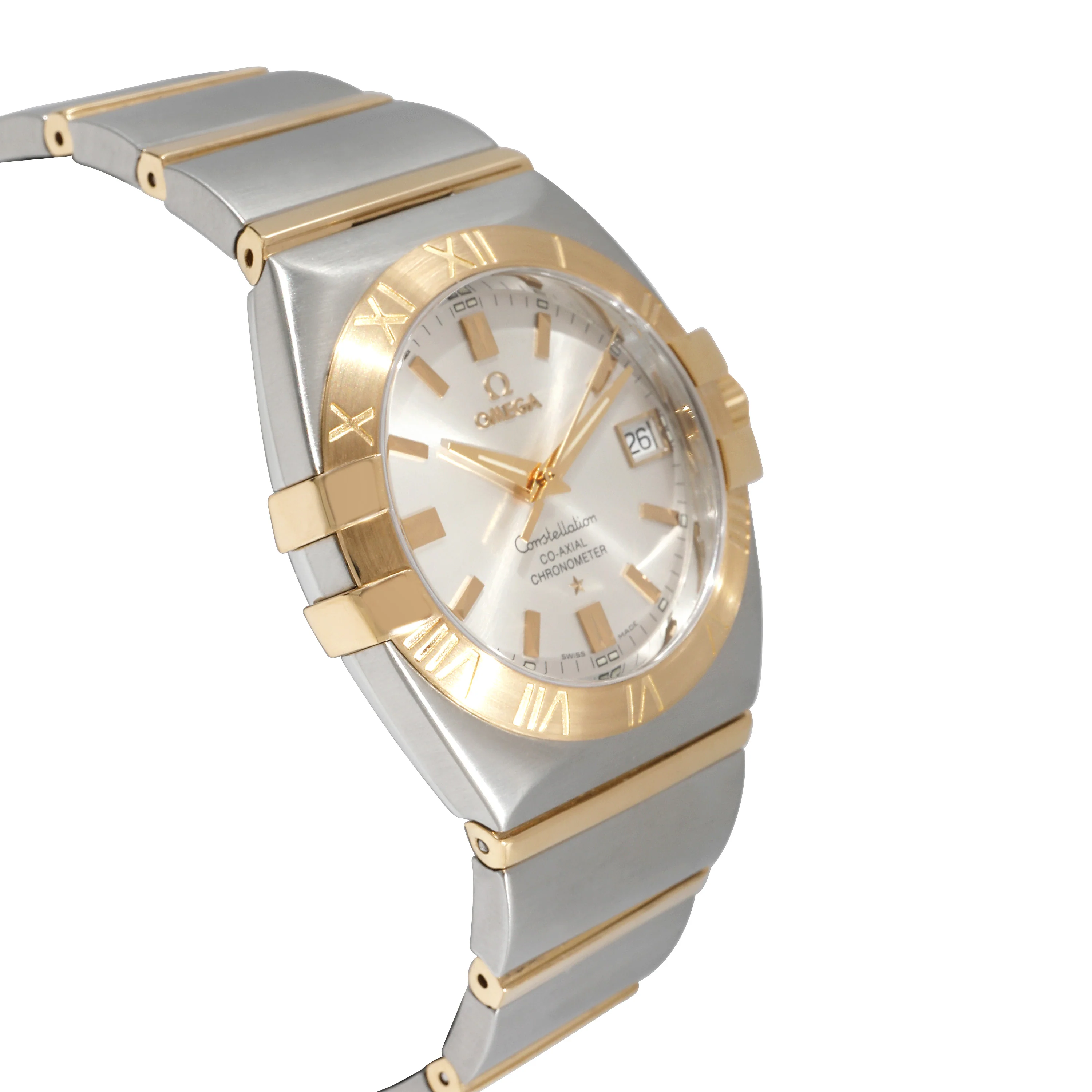 Omega Constellation Double Eagle 1201.30.00 Mens Watch in  Stainless Steel/Yell - Image 2