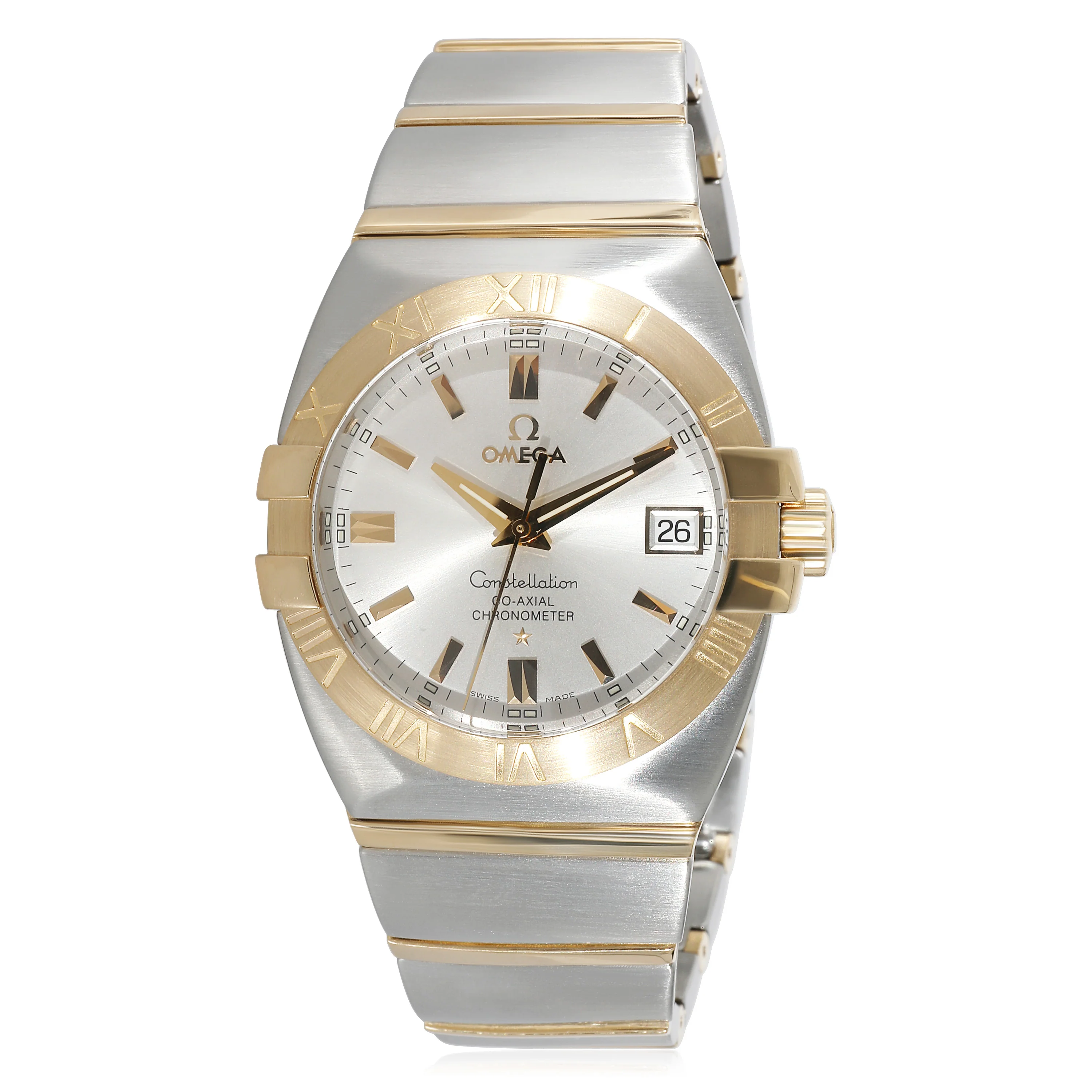 Omega Constellation Double Eagle 1201.30.00 Mens Watch in  Stainless Steel/Yell - Image 6