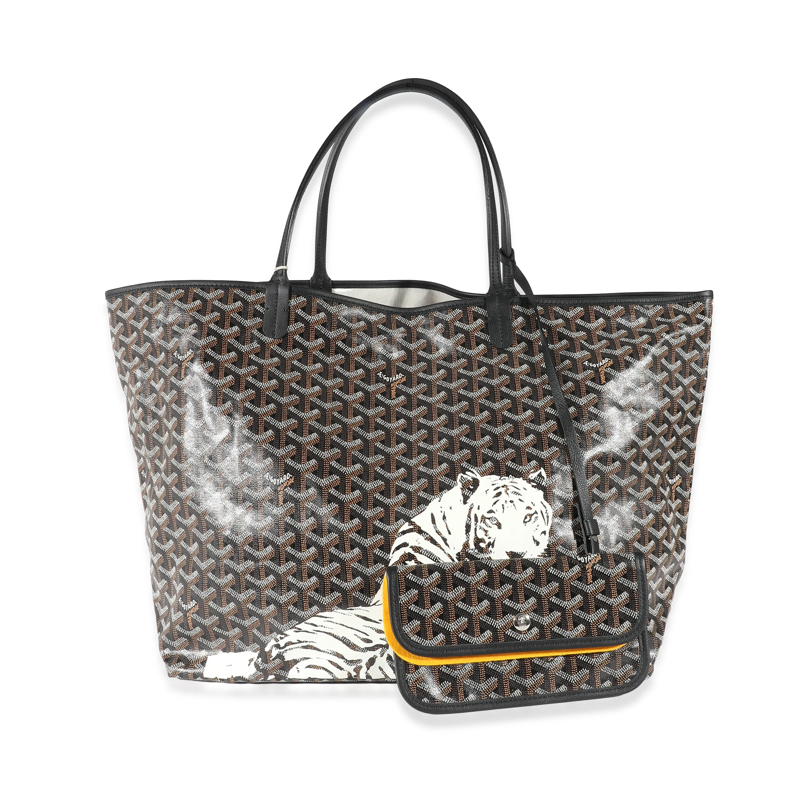 Goyard Black Goyardine Tiger Saint Louis GM - Image 7