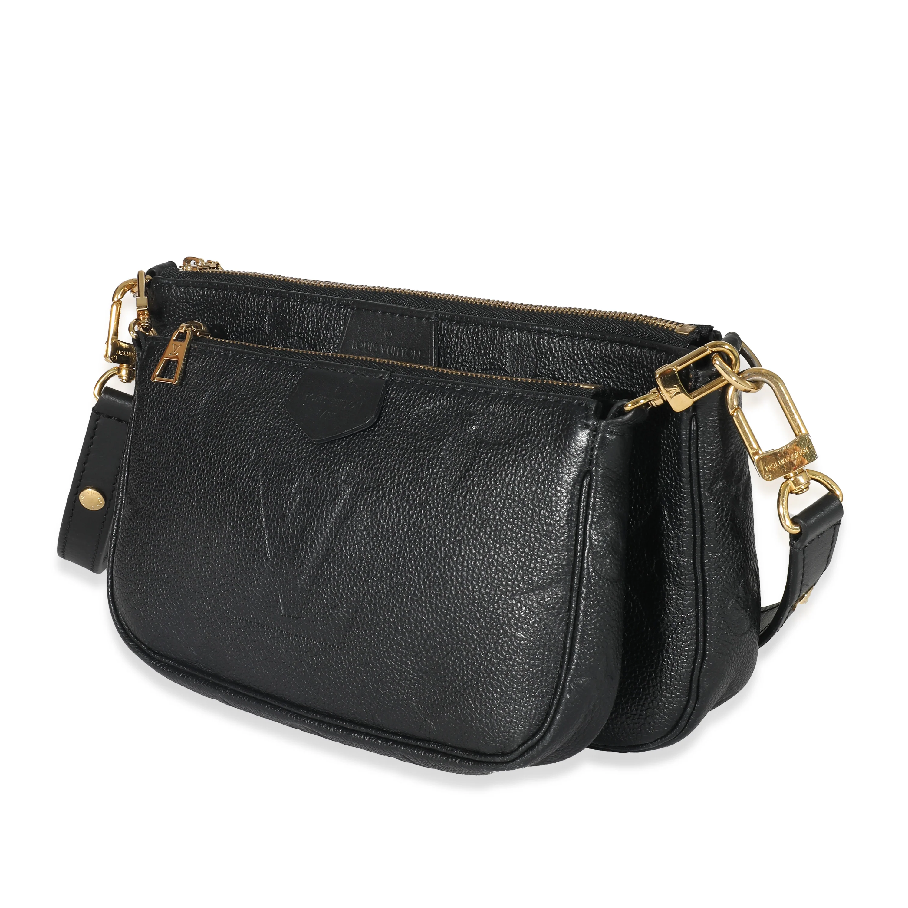 Louis Vuitton Black Monogram Empreinte Multi Pochette Accessoires - Image 2