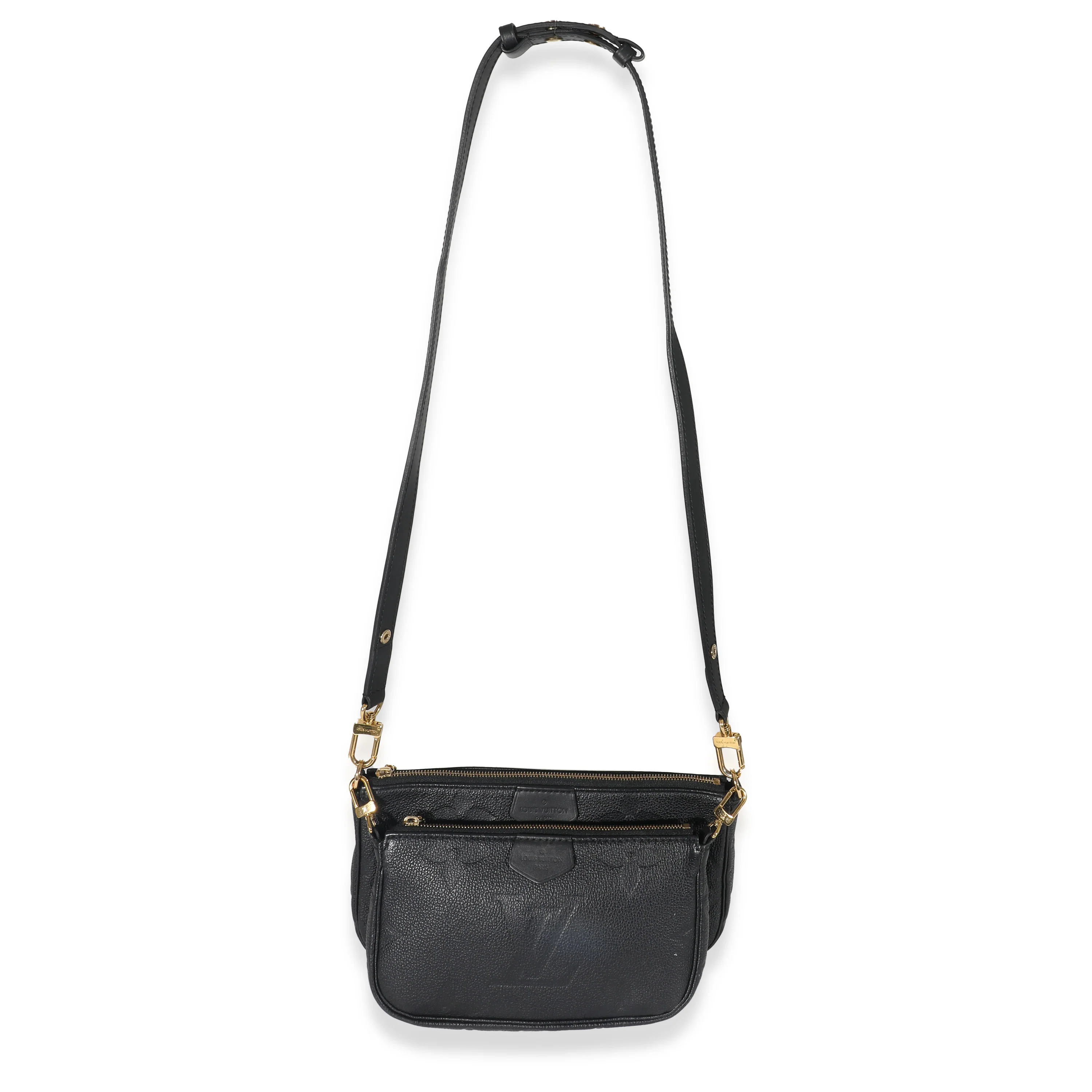 Louis Vuitton Black Monogram Empreinte Multi Pochette Accessoires - Image 4