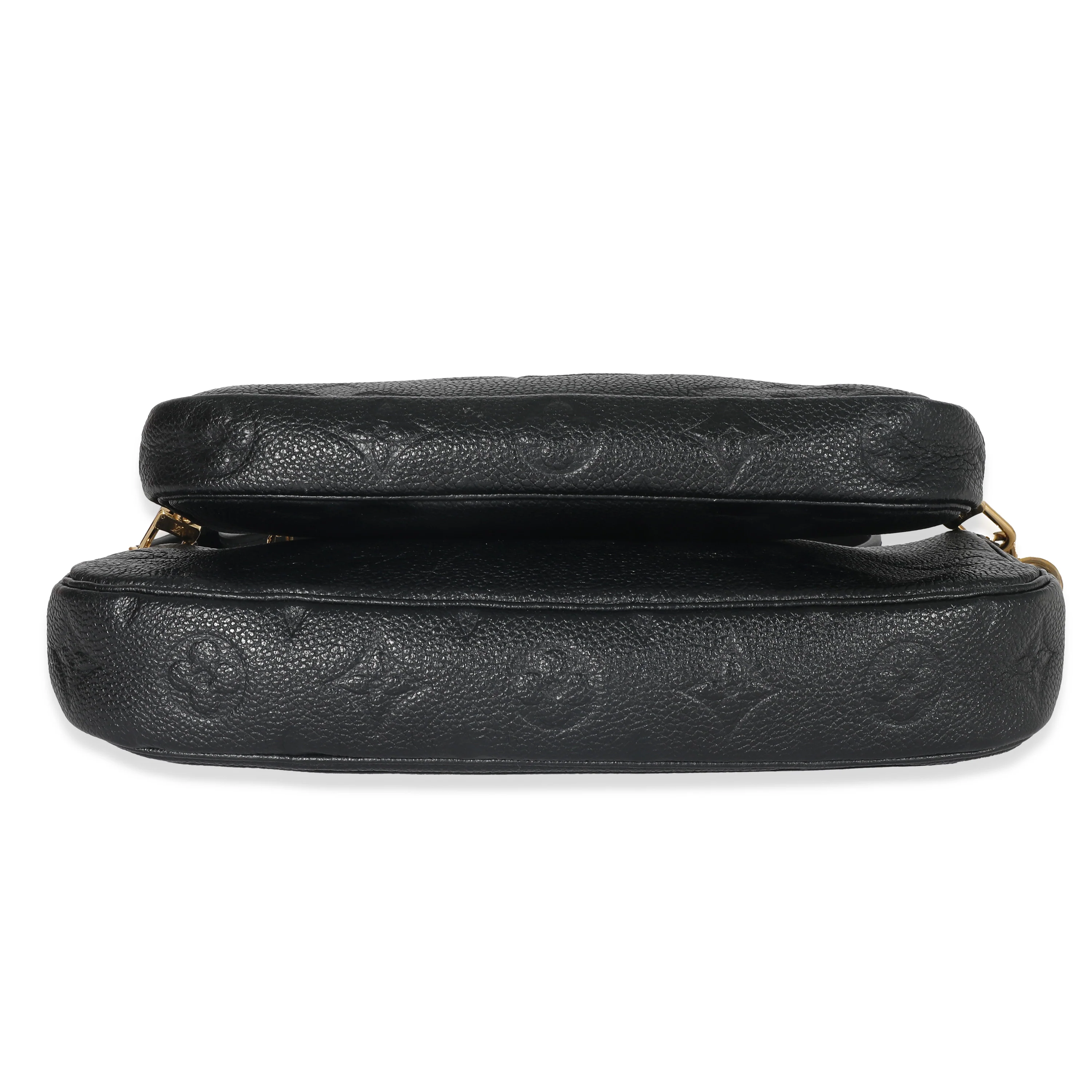 Louis Vuitton Black Monogram Empreinte Multi Pochette Accessoires - Image 5