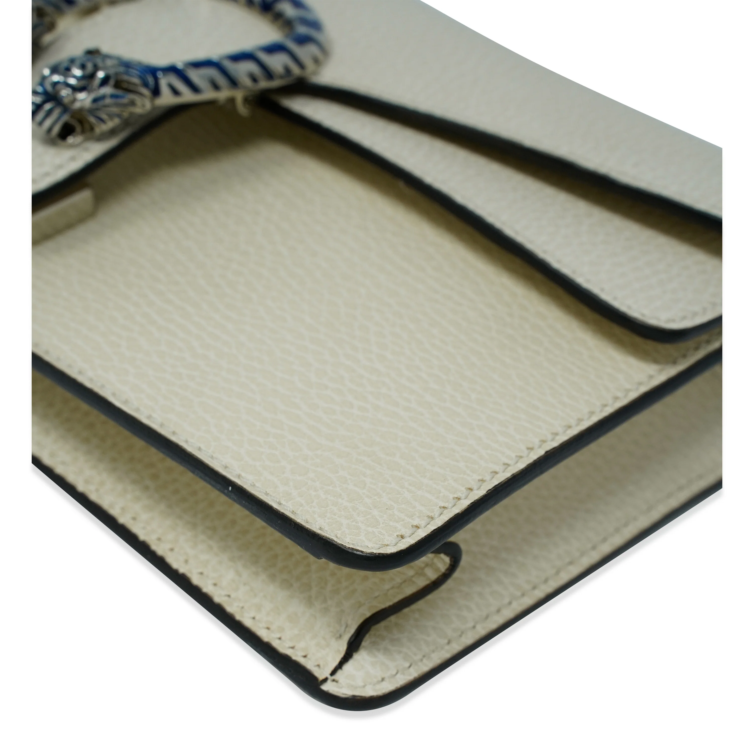 White Calfskin Small Dionysus Shoulder Bag - Image 8