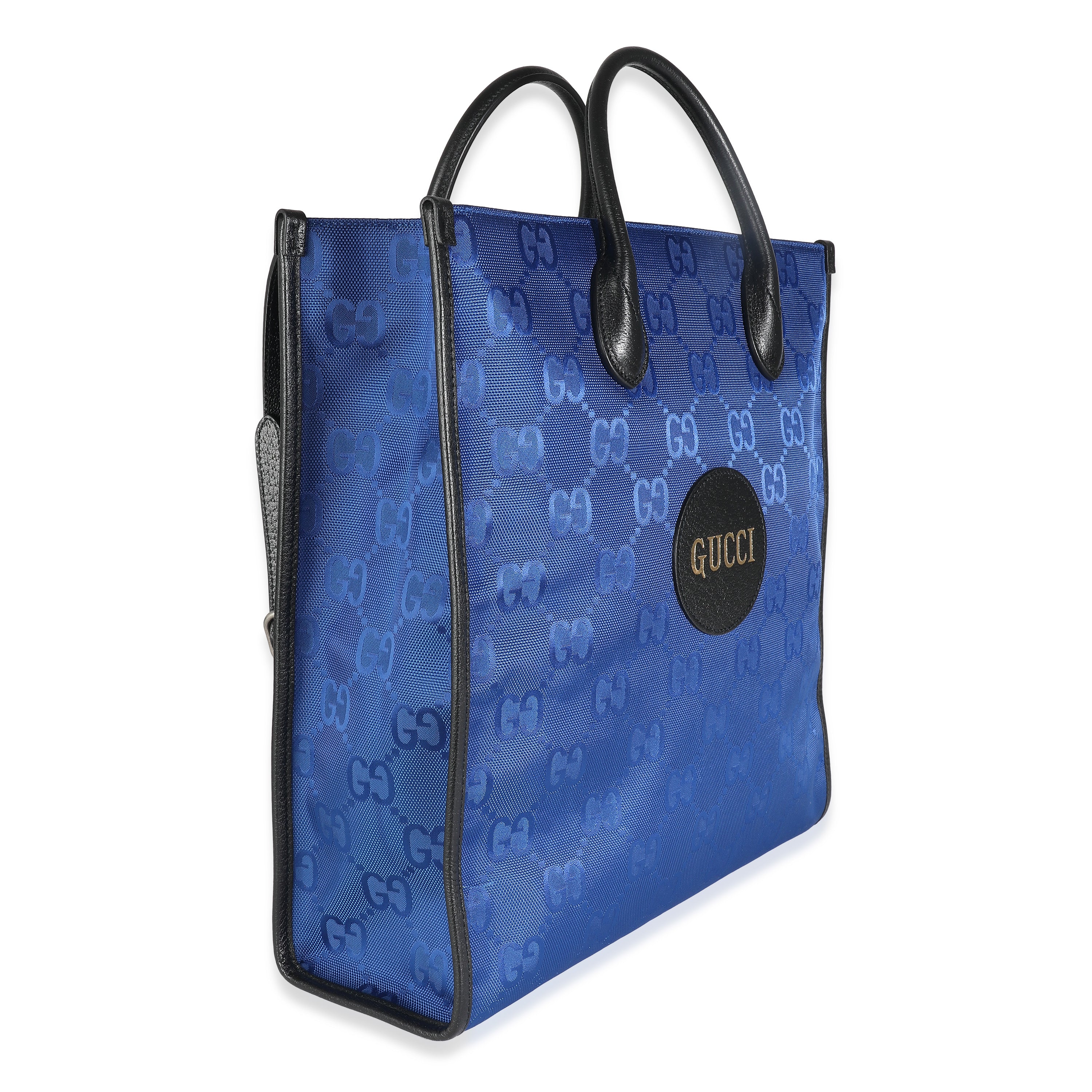 Blue Econyl Nylon Monogram Off The Grid Vertical Tote - Image 3