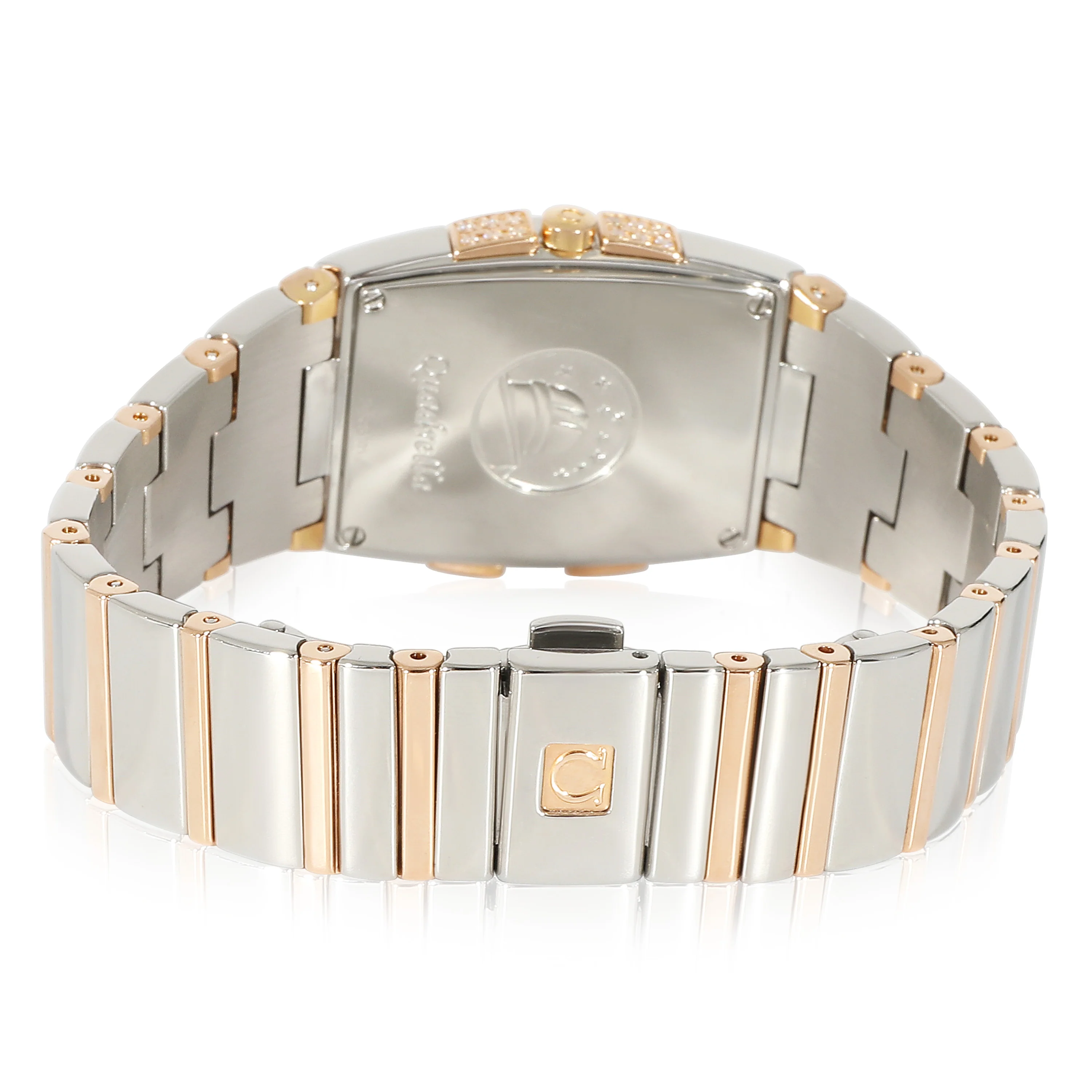 Omega Constellation Quadrella 1286.75 Womens Watch in 18kt Stainless Steel/Rose - Image 4
