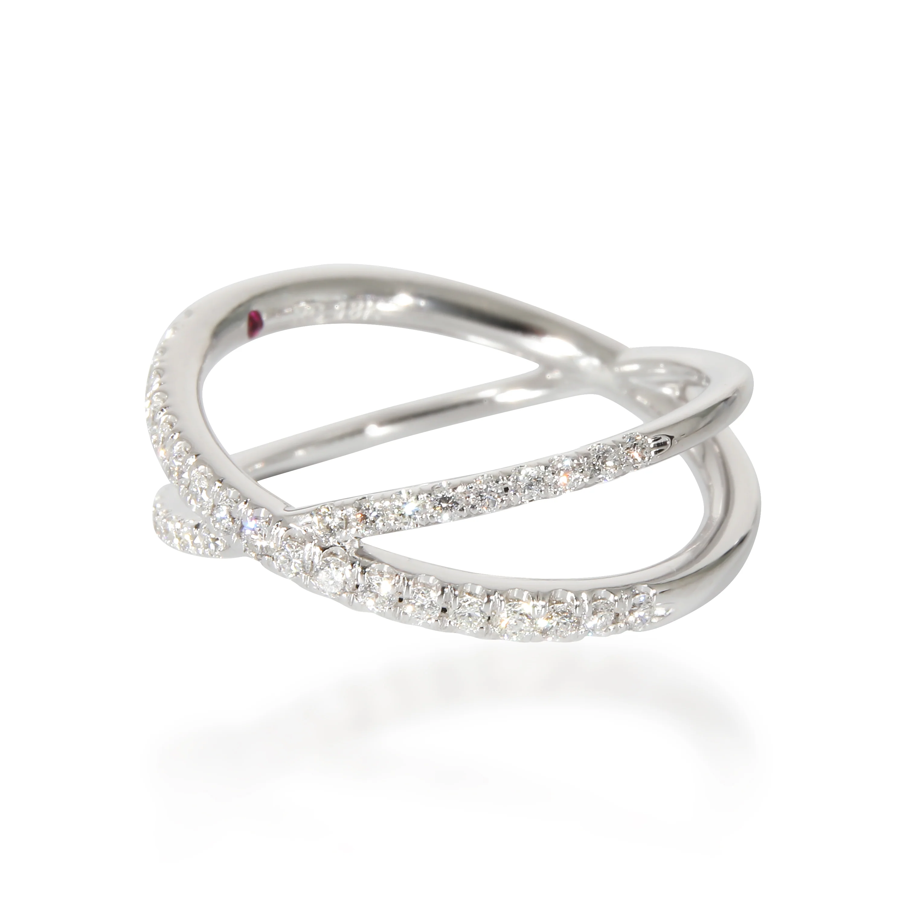 Roberto Coin Crossover X Diamond Ring in 18k White Gold 0.29 CTW - Image 2