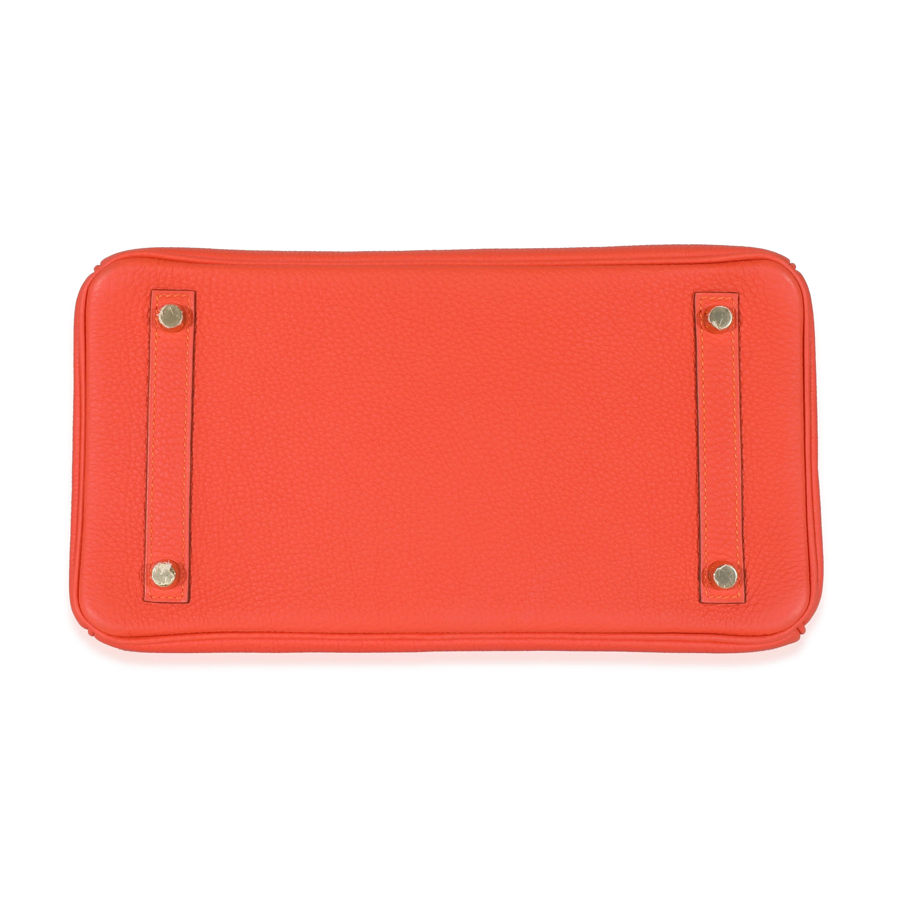 Hermes Orange Poppy Togo Birkin 30 GHW - Image 6