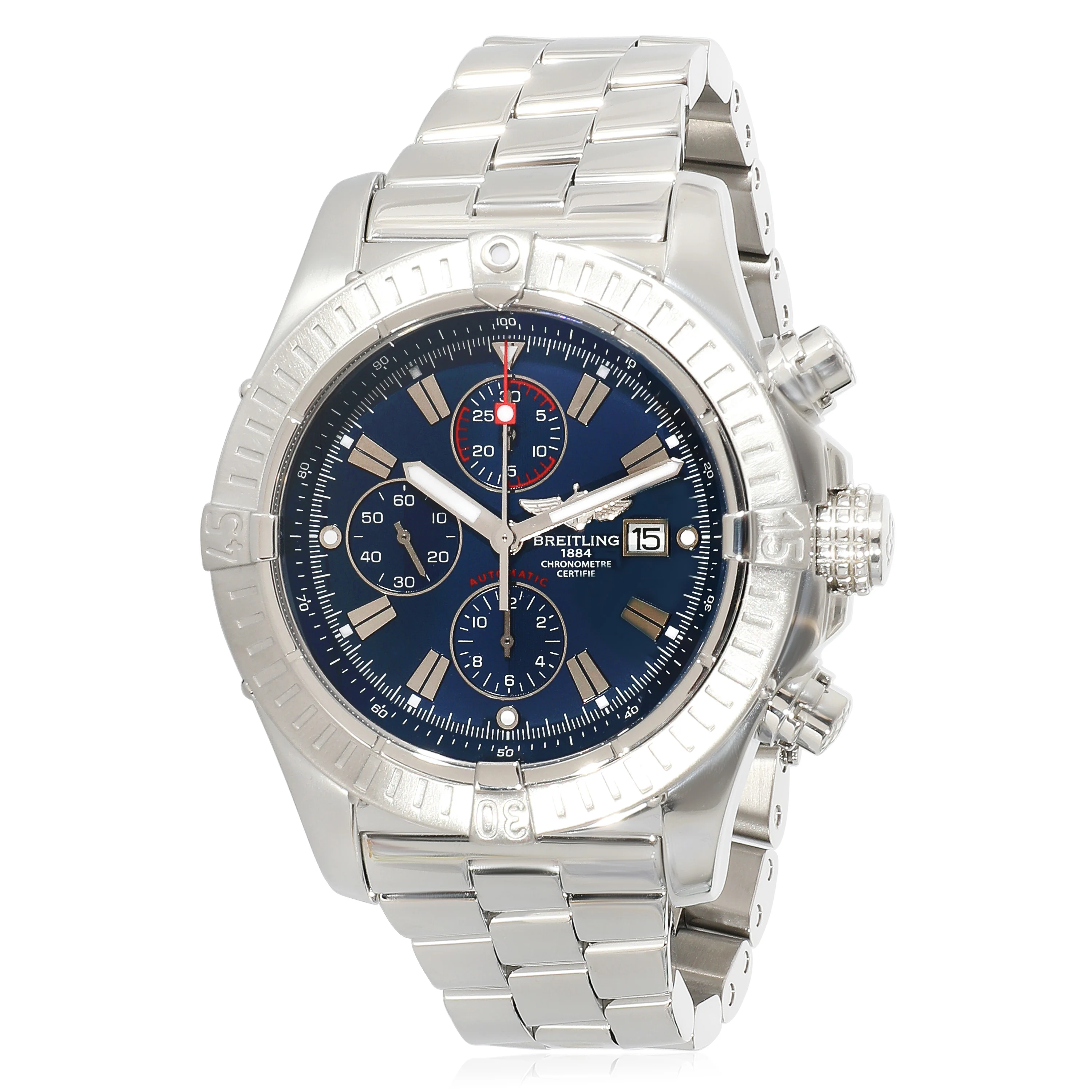Breitling Super Avenger A13370 Mens Watch in Stainless Steel