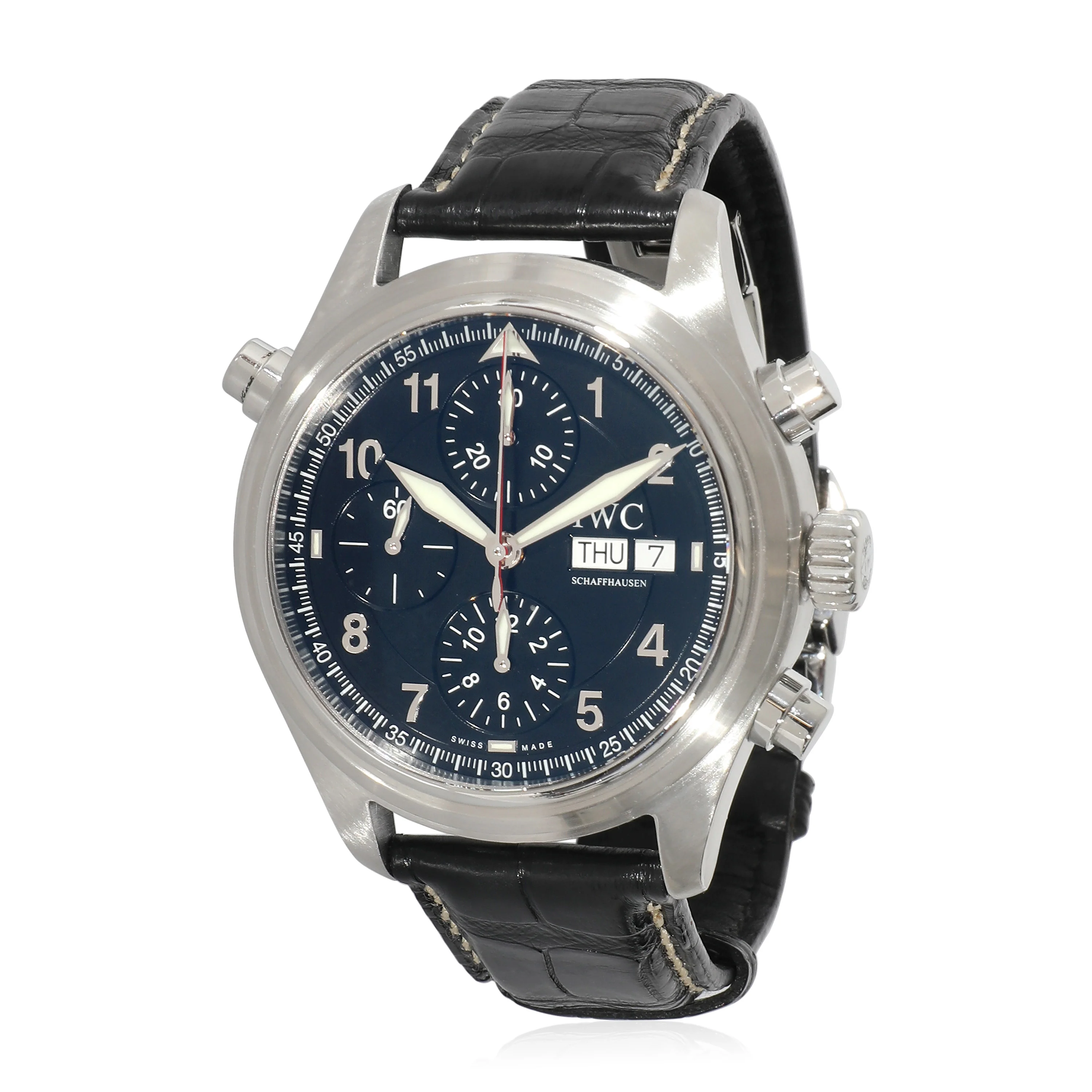 IWC Pilot Doppelchronograph IW371333 Mens Watch in Stainless Steel