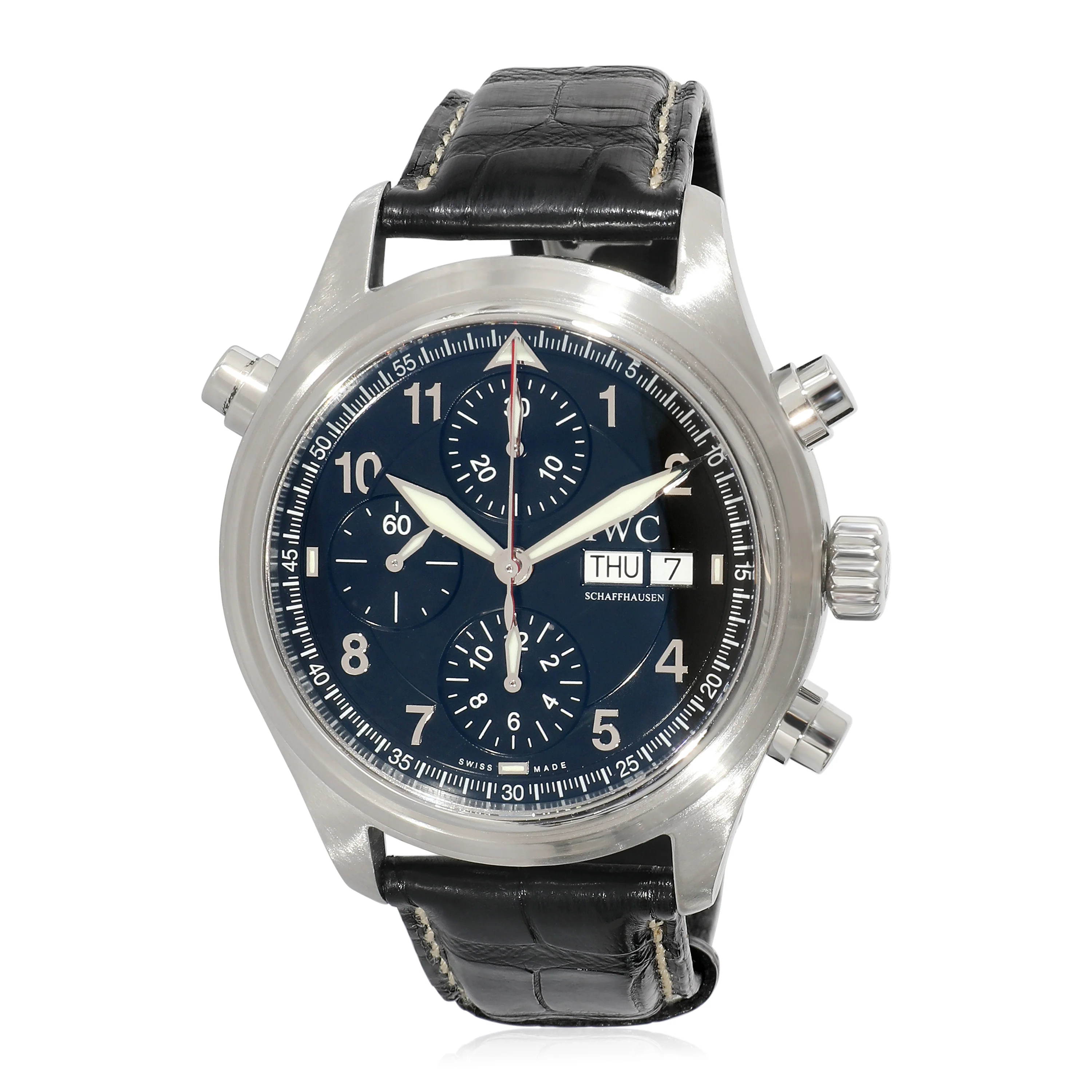 IWC Pilot Doppelchronograph IW371333 Mens Watch in Stainless Steel - Image 6