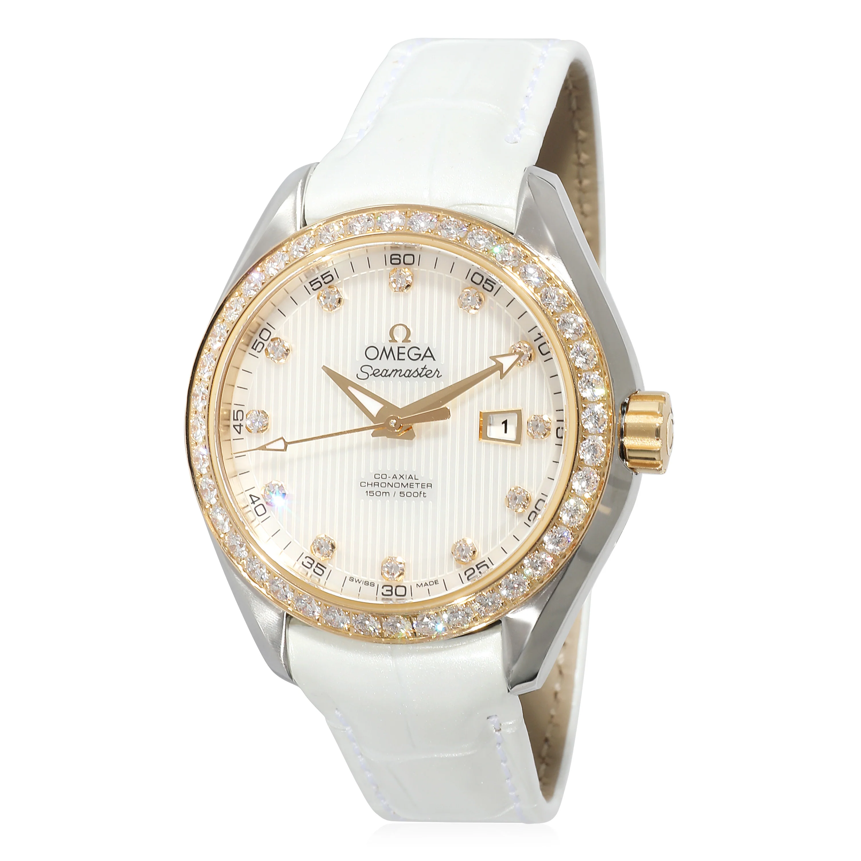 Omega Seamaster Aqua Terra 231.28.34.20.55.001 Womens Watch in 18k Yellow Gold/