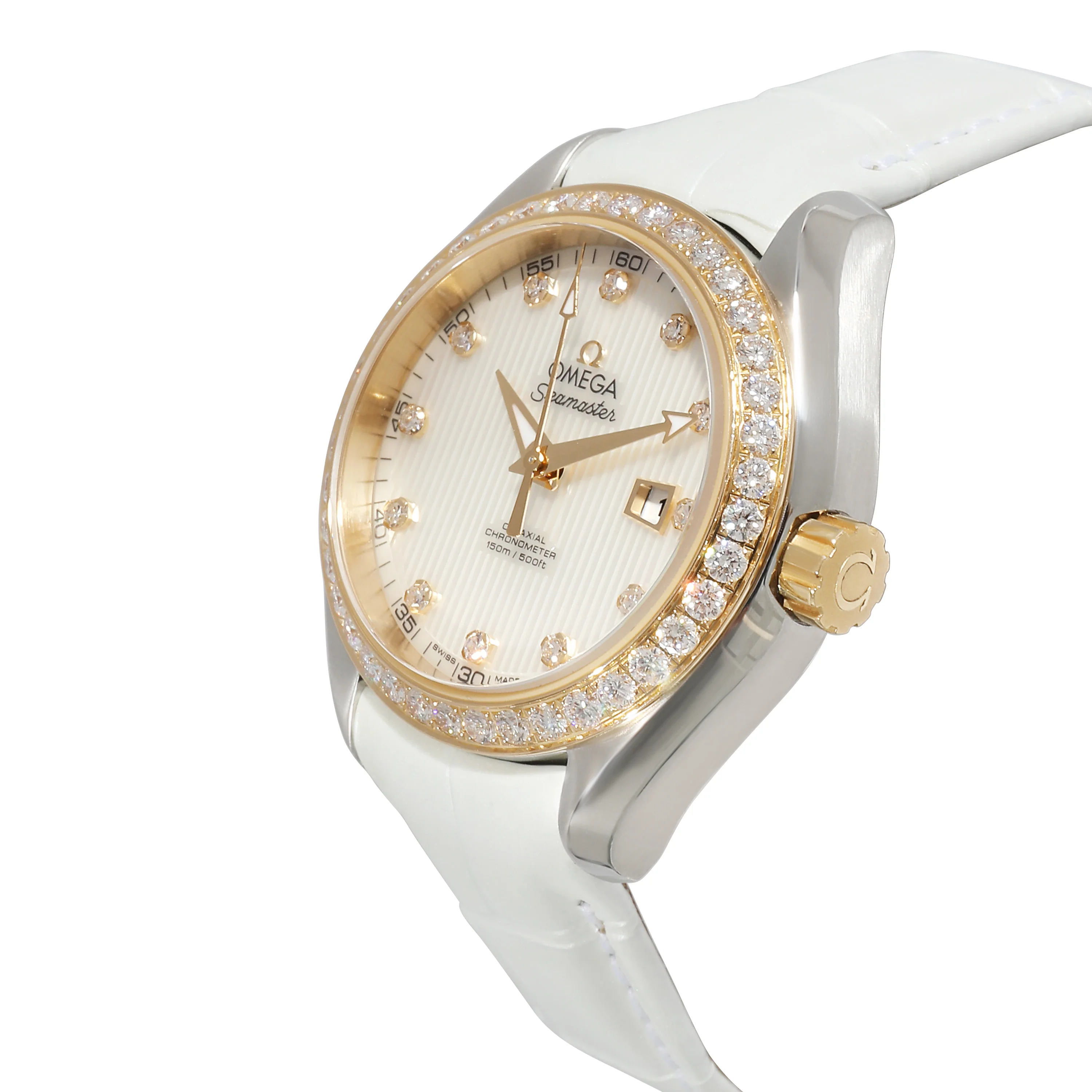 Omega Seamaster Aqua Terra 231.28.34.20.55.001 Womens Watch in 18k Yellow Gold/ - Image 3