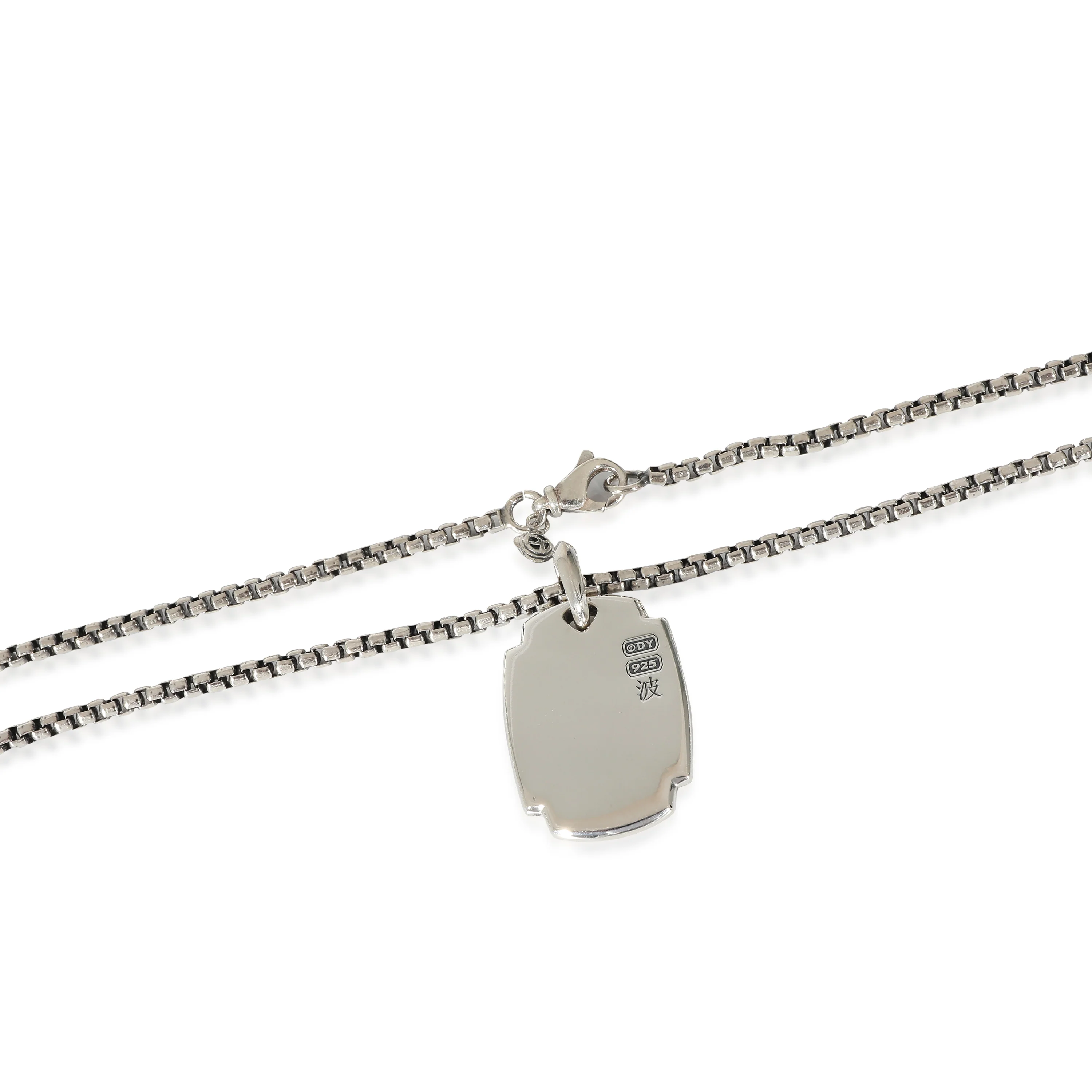 David Yurman Waves Pendant in Sterling Silver 1.84 CTW - Image 3