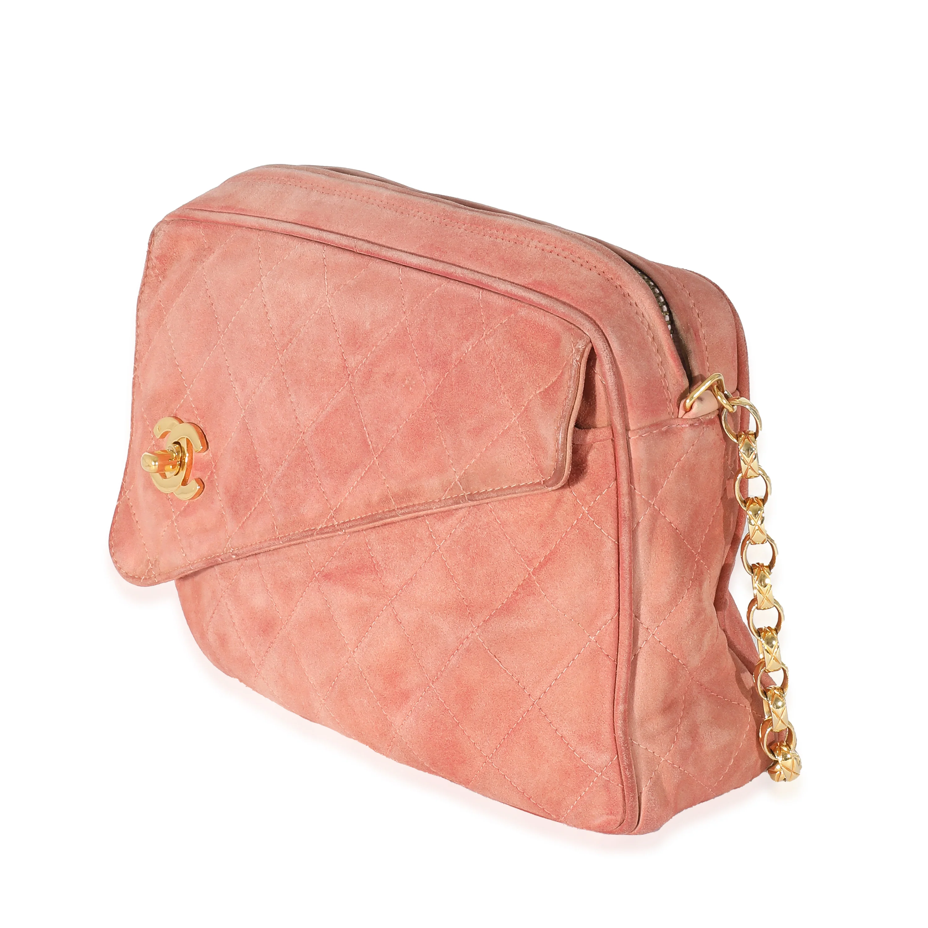 Pink Suede Bijoux Chain Camera Bag - Image 2