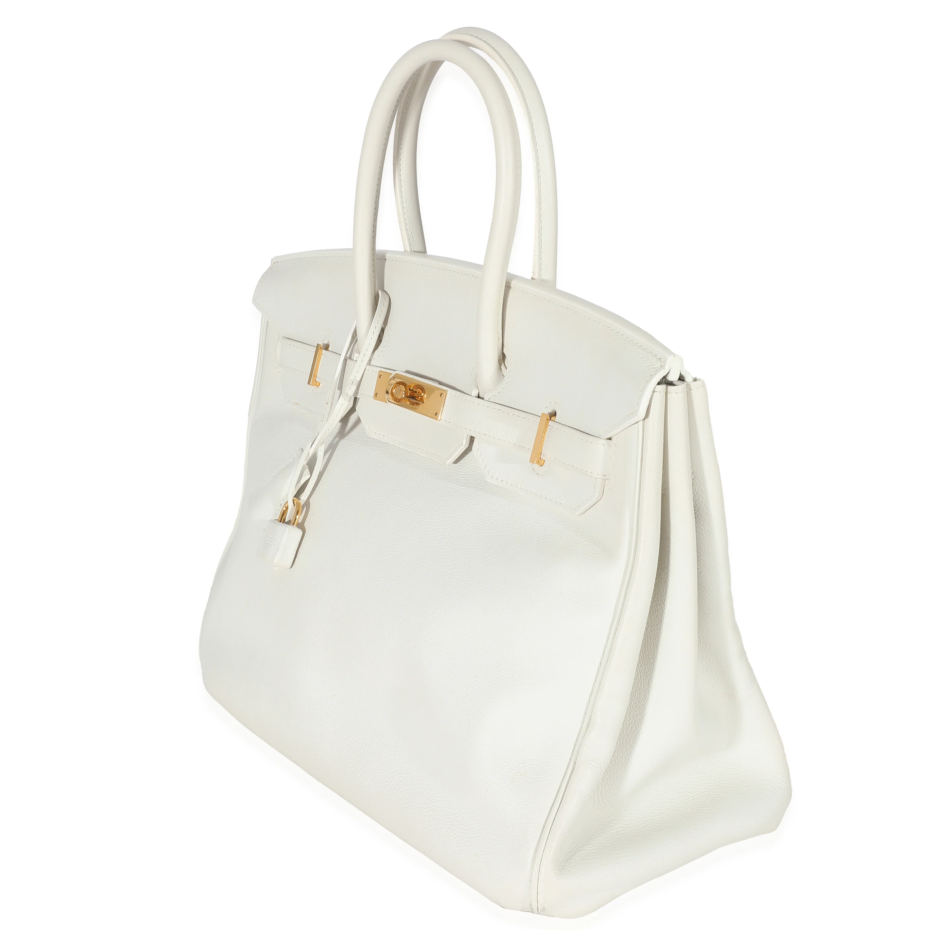 Hermès White Evergrain Birkin 35 GHW - Image 2