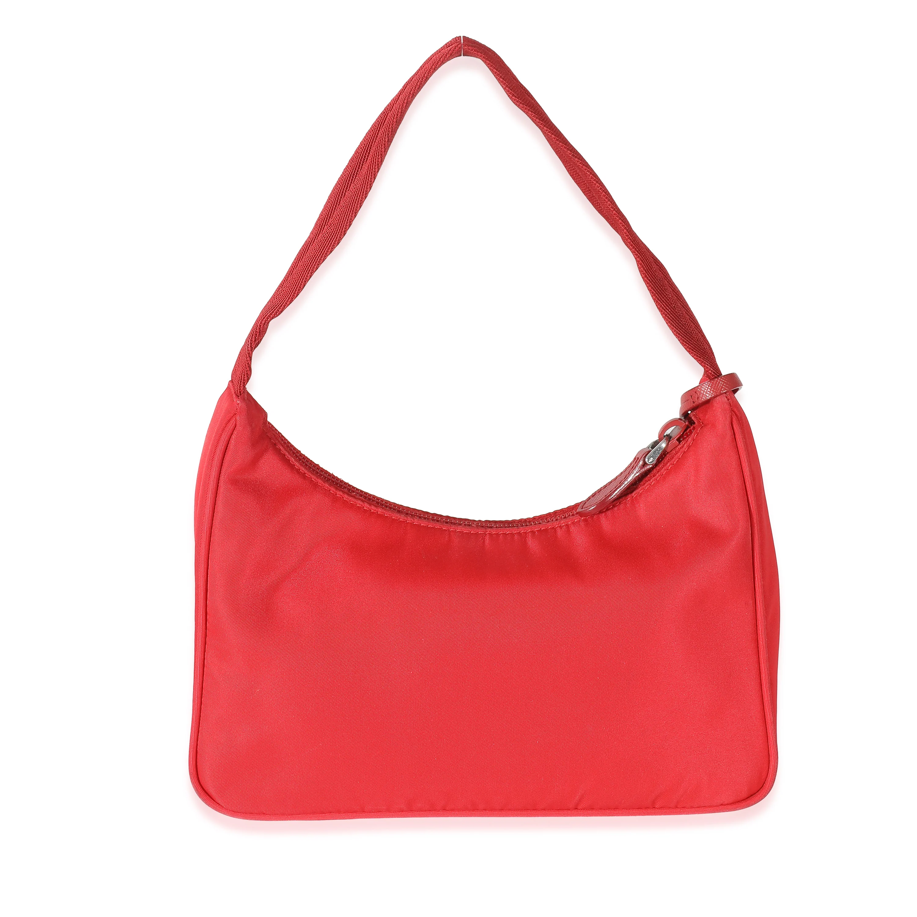 Prada Red Nylon Re-Edition 2000 Mini Bag - Image 3
