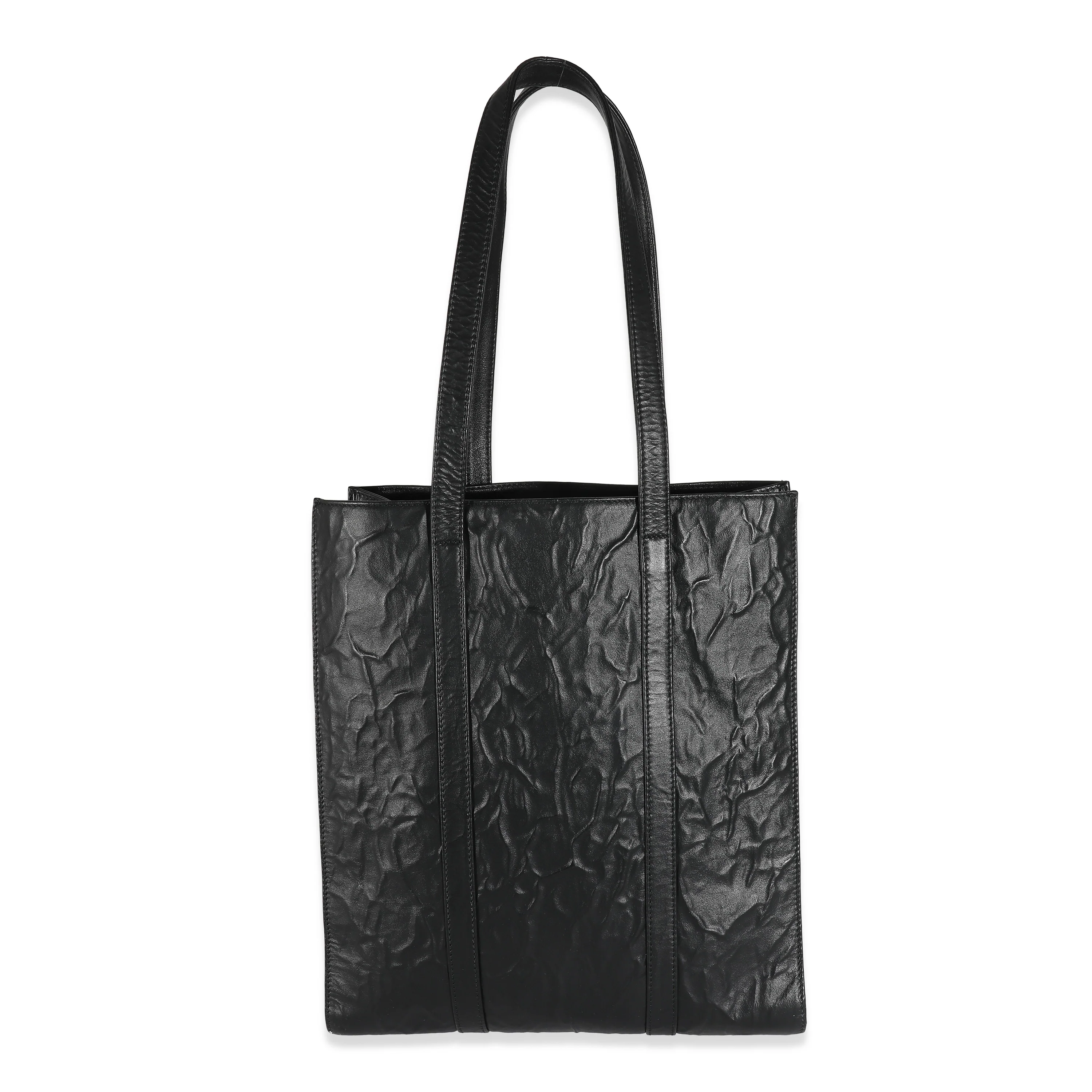 Black Antique Nappa Small Tote - Image 7