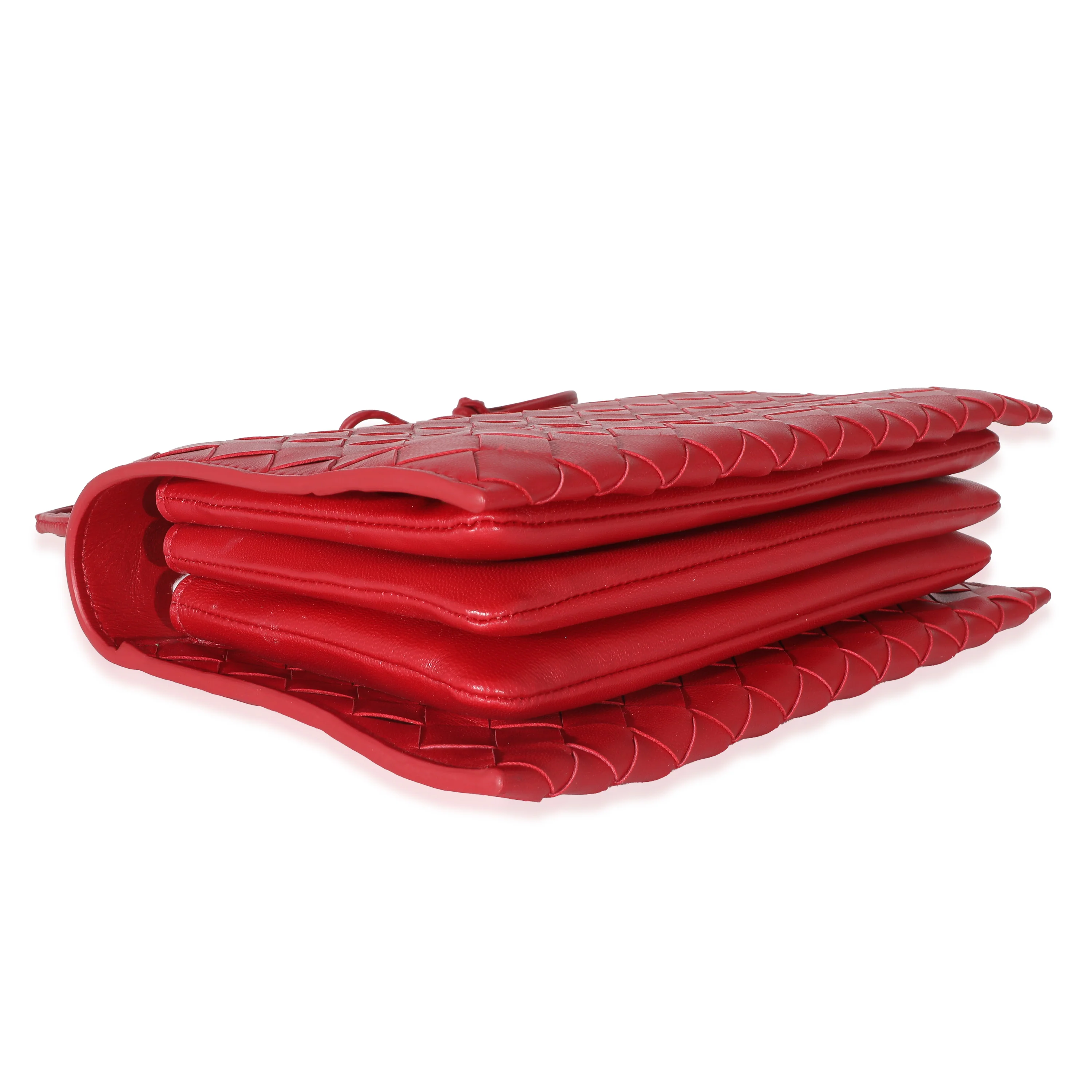 Bottega Veneta Apple Candy Intrecciato Lambskin Trio Pouch - Image 6