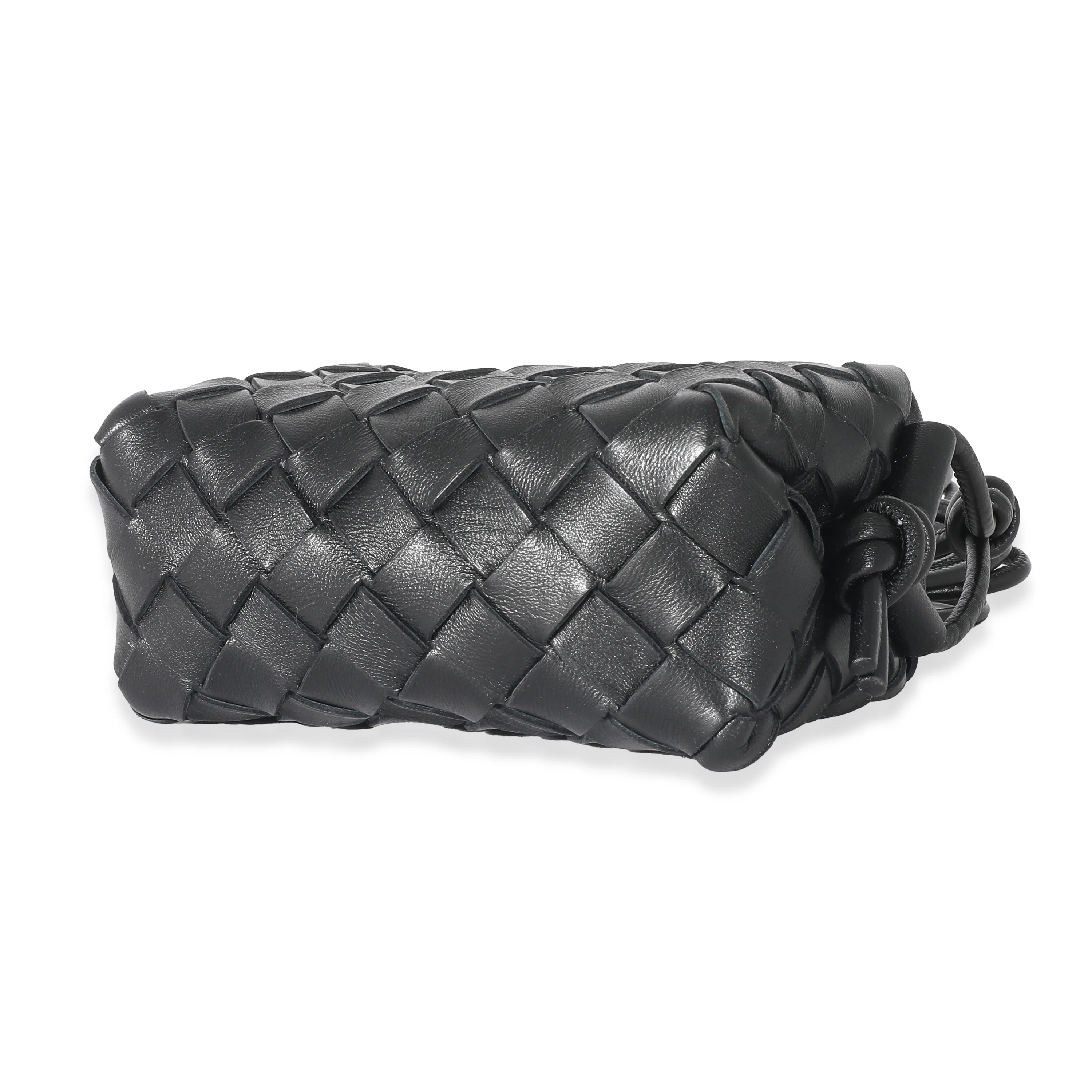 Bottega Veneta Black Intrecciato Candy Loop Bag - Image 7