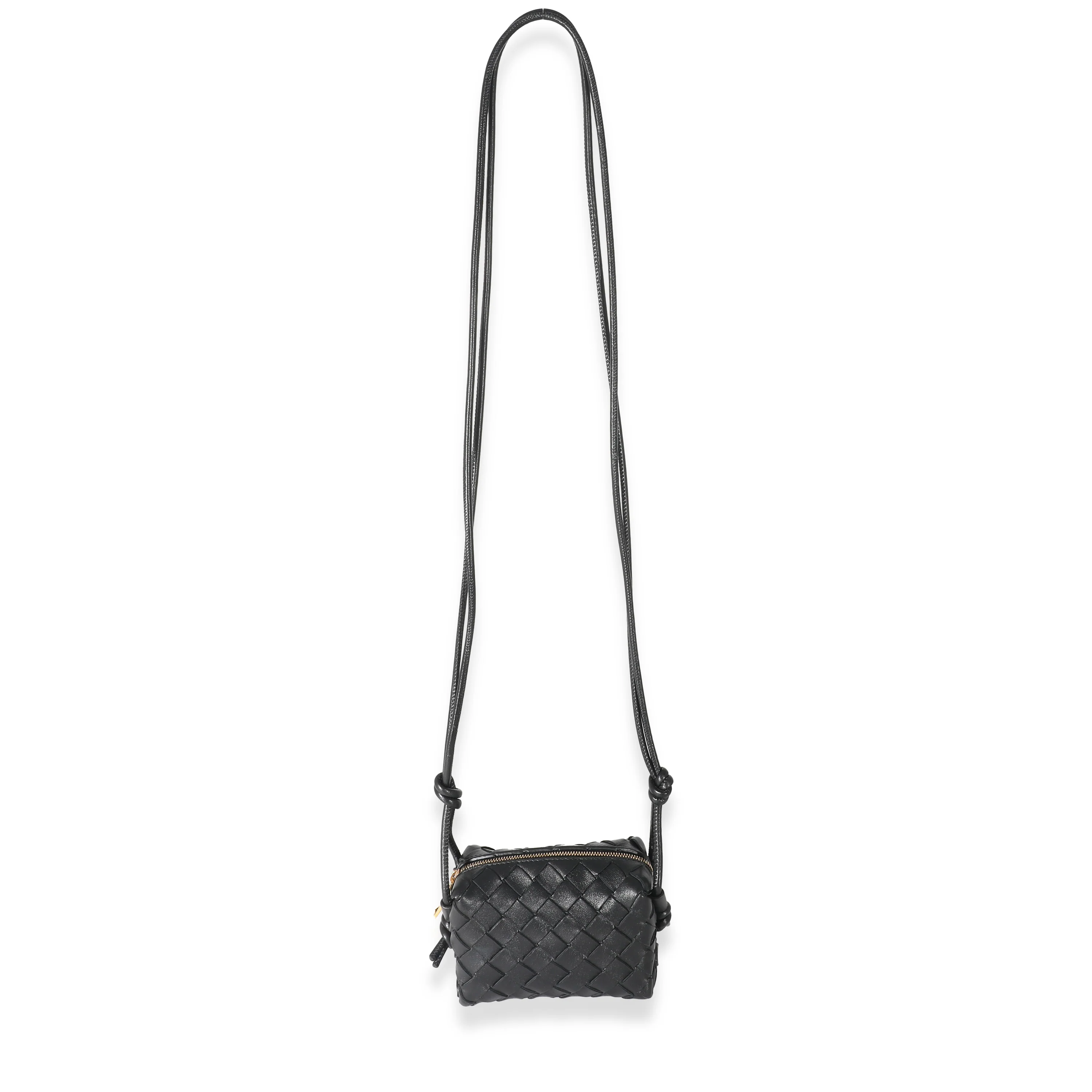 Bottega Veneta Black Intrecciato Candy Loop Bag - Image 4