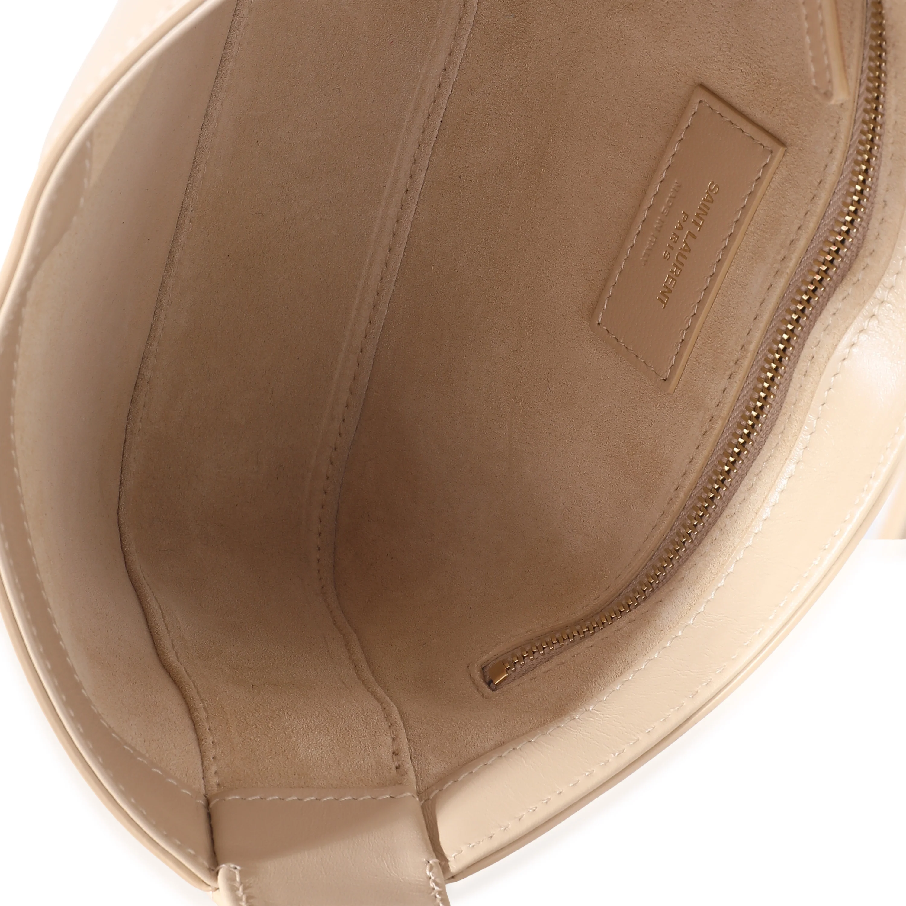 Saint Laurent Ivoire Naturel Calfskin Le 5 À 7 Hobo - Image 4