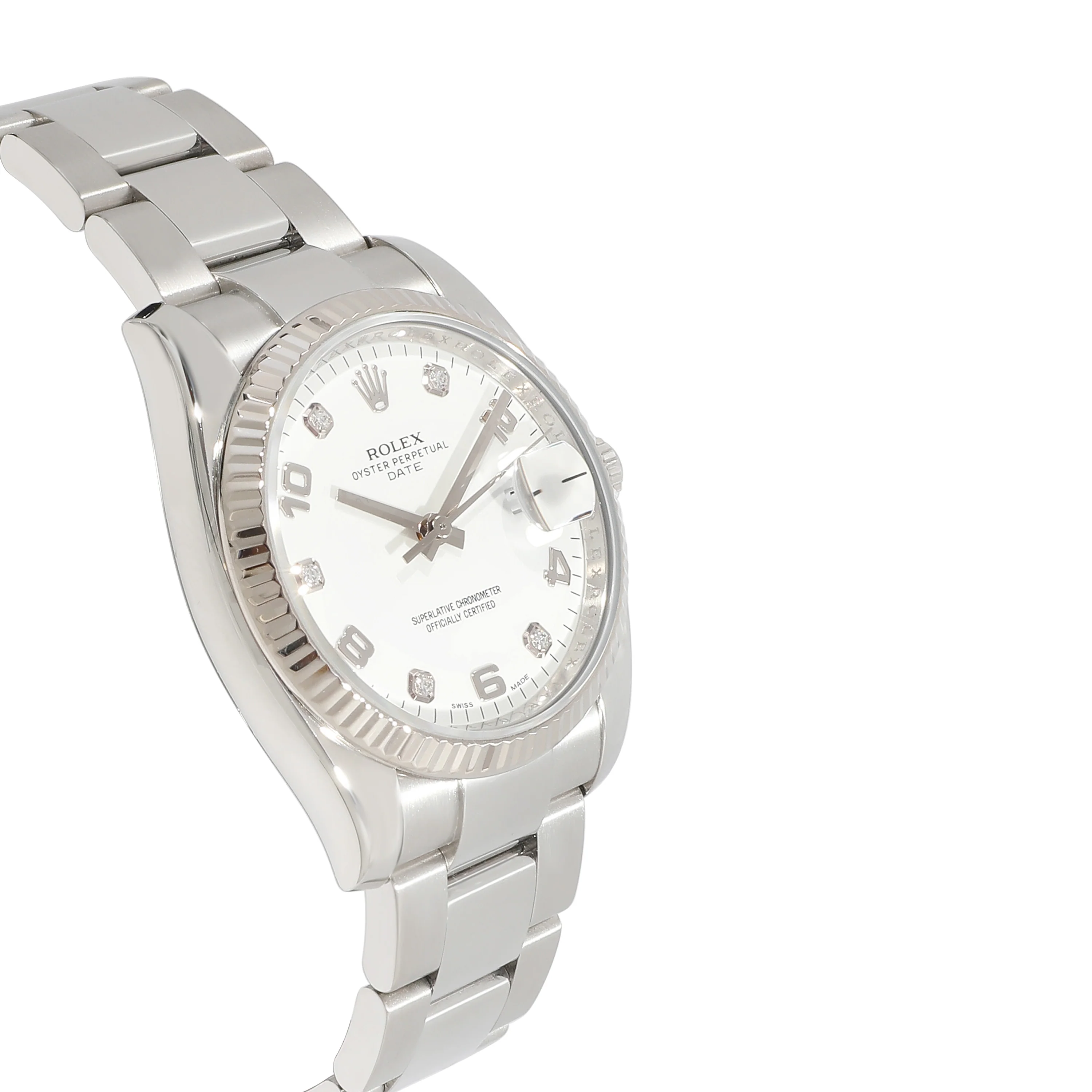Rolex Date 115234 Unisex Watch in 18kt Stainless Steel/White Gold - Image 2