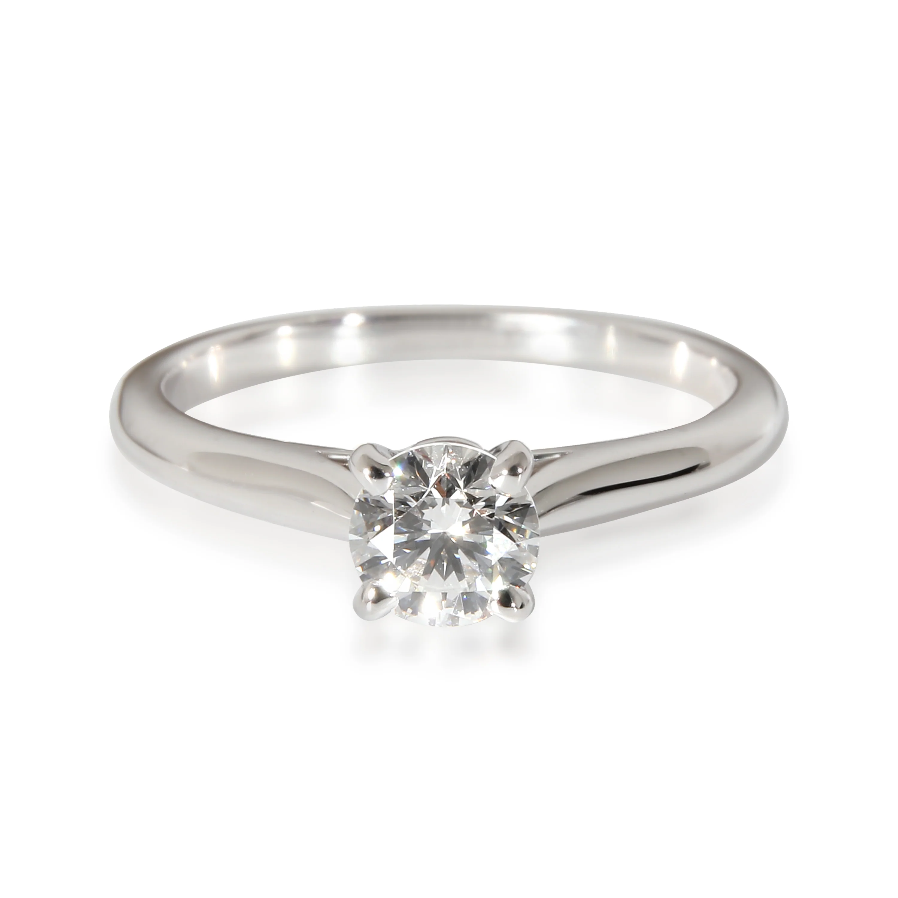 Cartier Solitaire 1895 Diamond Engagement Ring in Platinum E VS1 0.45 CTW - Image 2