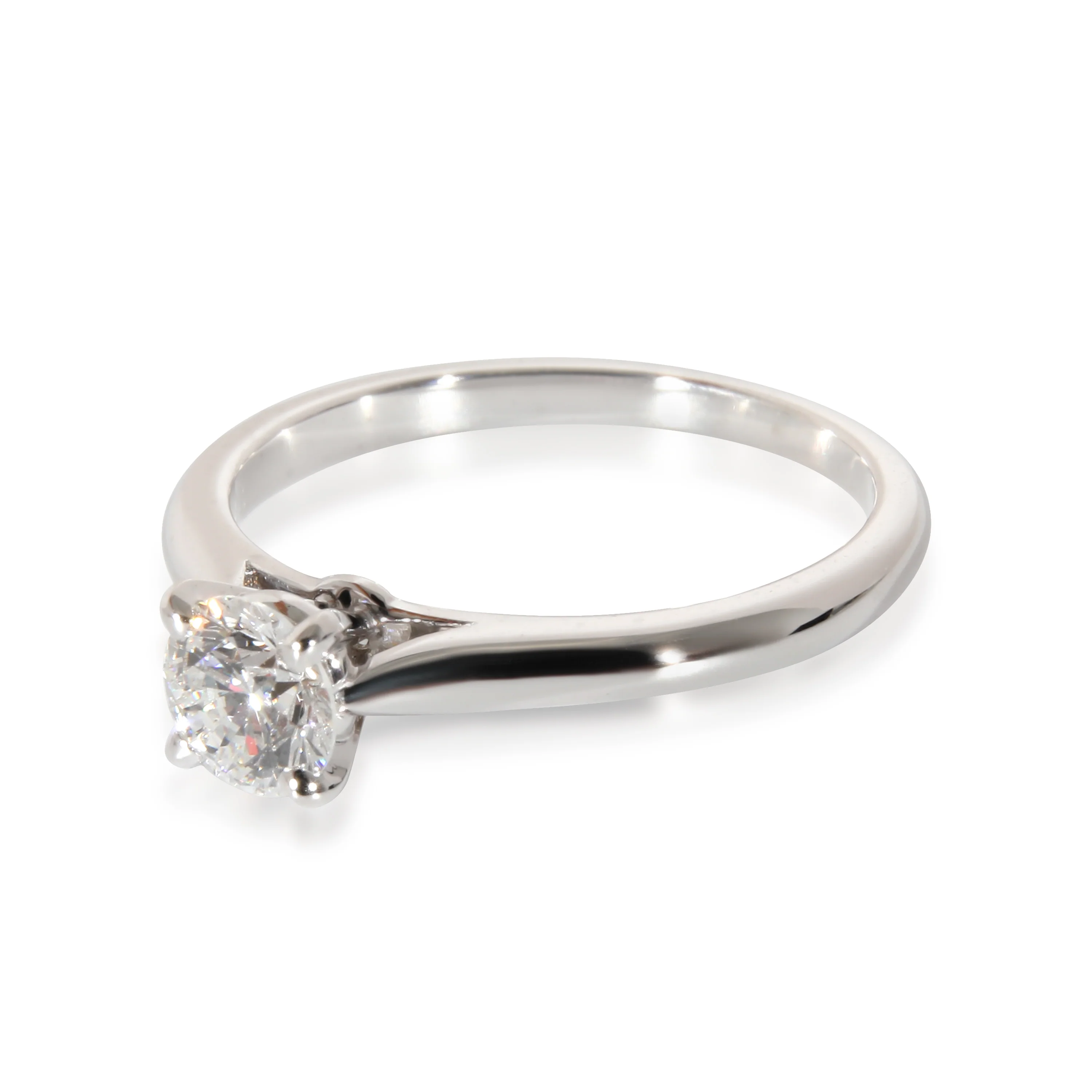 Cartier Solitaire 1895 Diamond Engagement Ring in Platinum E VS1 0.45 CTW - Image 3